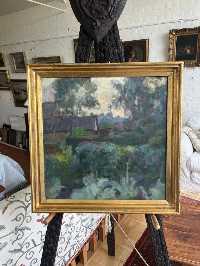 Sargy Mann, Modern British, Camberwell School of Art, cottage garden landscape For Sale 3