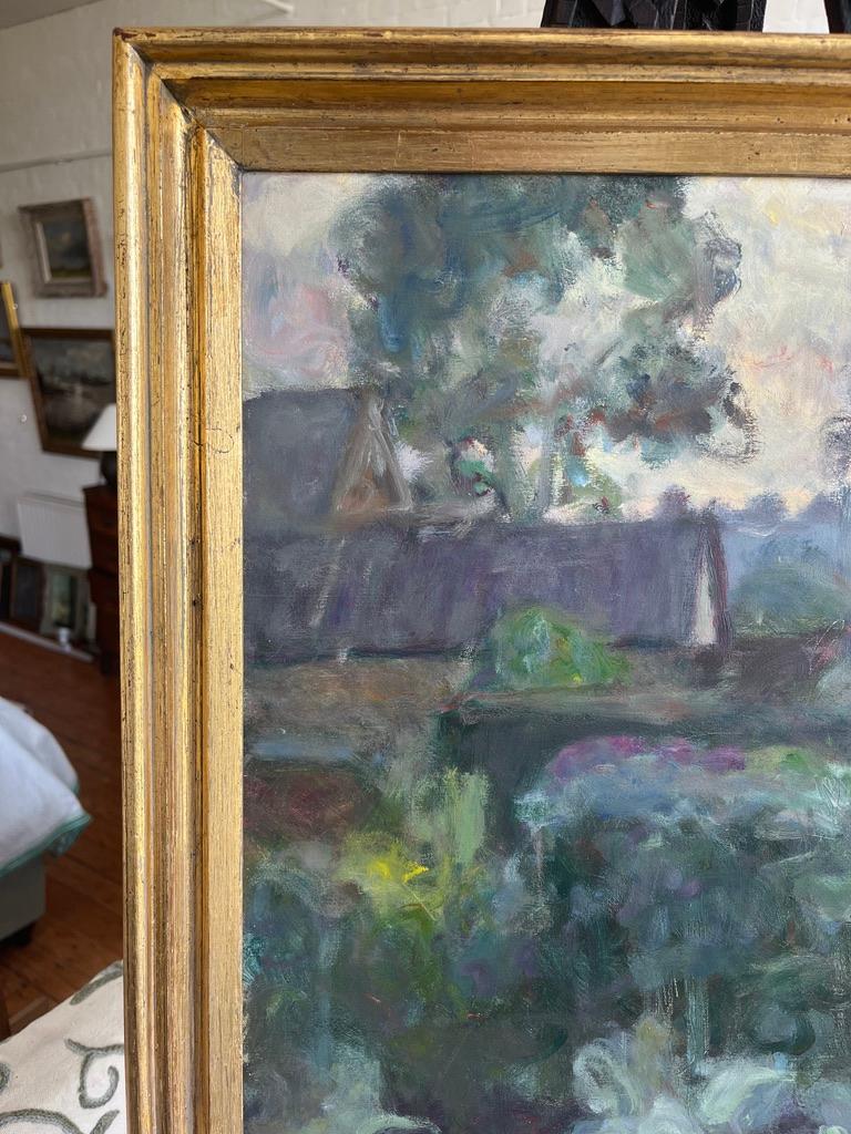 Sargy Mann, Modern British, Camberwell School of Art, cottage garden landscape For Sale 5