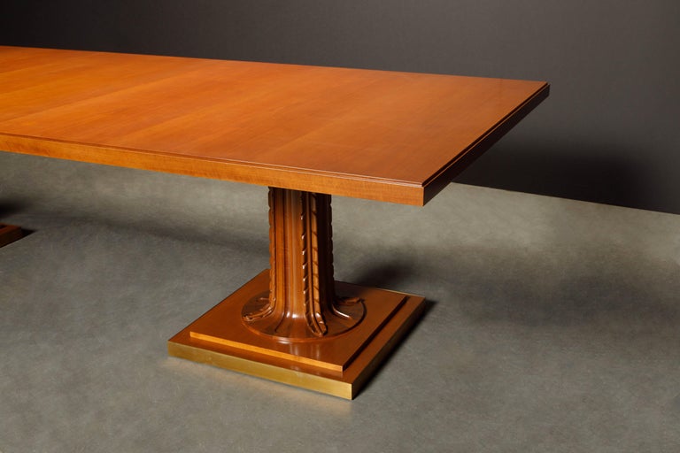 Saridis of Athens Rare Monumental Dining Table by T.H. Robsjohn Gibbings, Signed For Sale 7