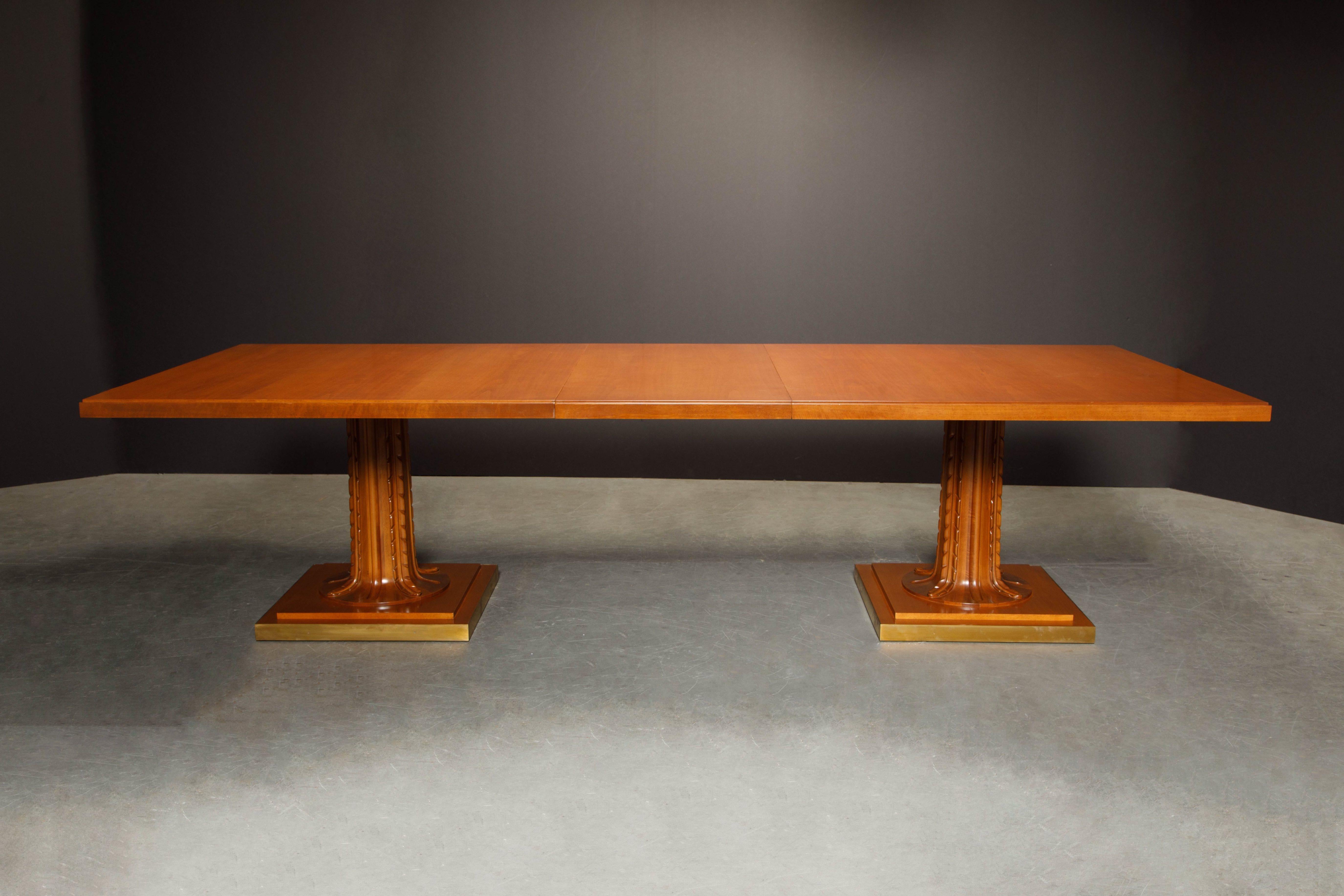 Mid-Century Modern Saridis of Athens Rare Monumental Dining Table by T.H. Robsjohn Gibbings, Signed