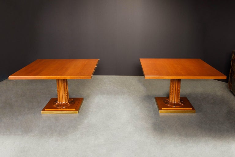 Mid-20th Century Saridis of Athens Rare Monumental Dining Table by T.H. Robsjohn Gibbings, Signed For Sale