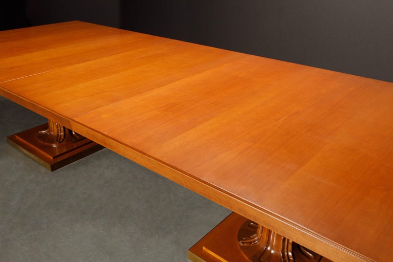 Saridis of Athens Rare Monumental Dining Table by T.H. Robsjohn Gibbings, Signed For Sale 1