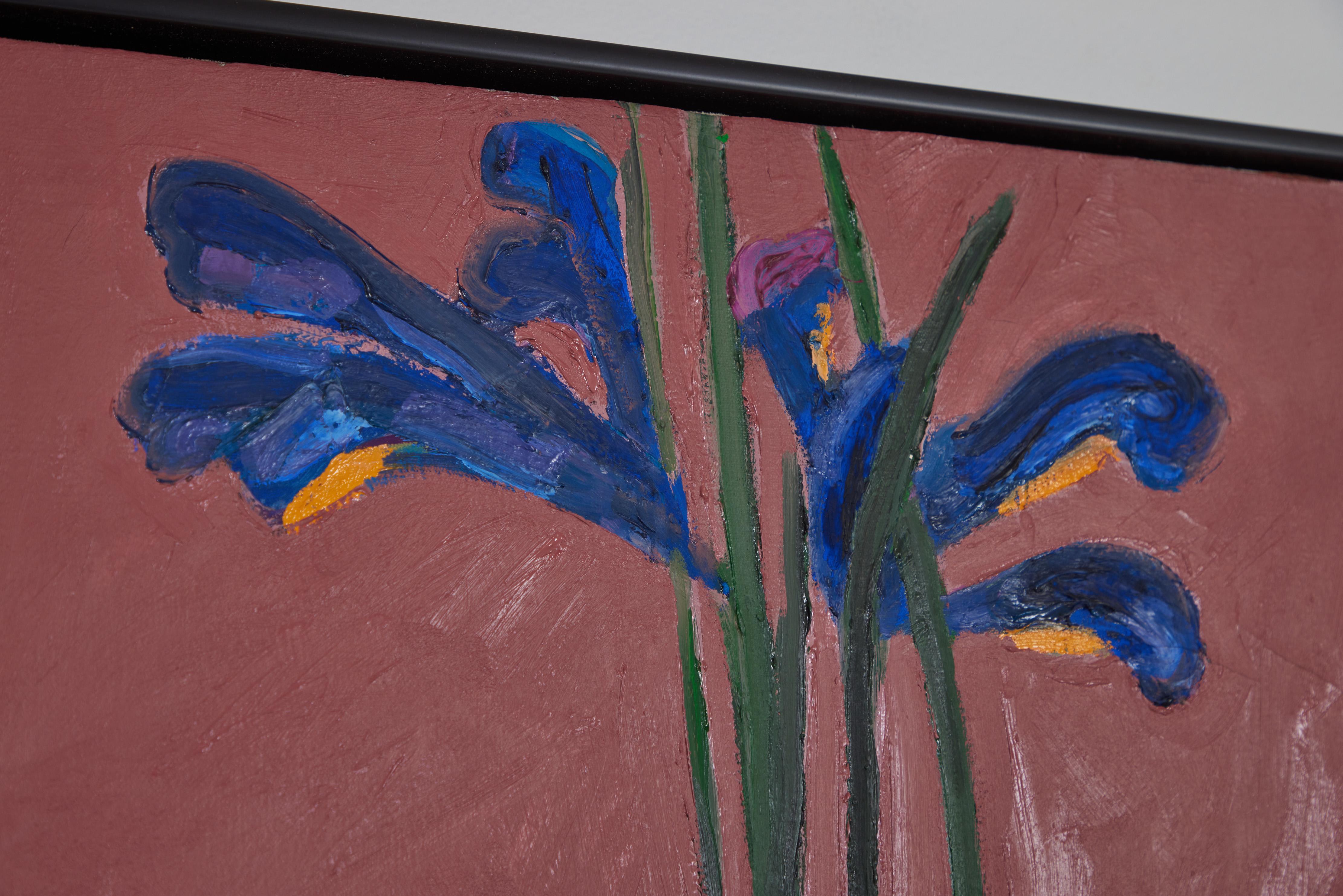 Nature morte florale surdimensionnée, huile sur toile, Sarkis Sarkisian 1909-1977 en vente 7