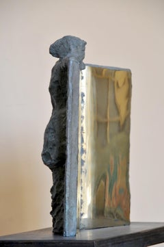 « Livre d'artiste » Sculpture en bronze 13" x 10.5" x 3,5" pouces par Sarkis Tossonian