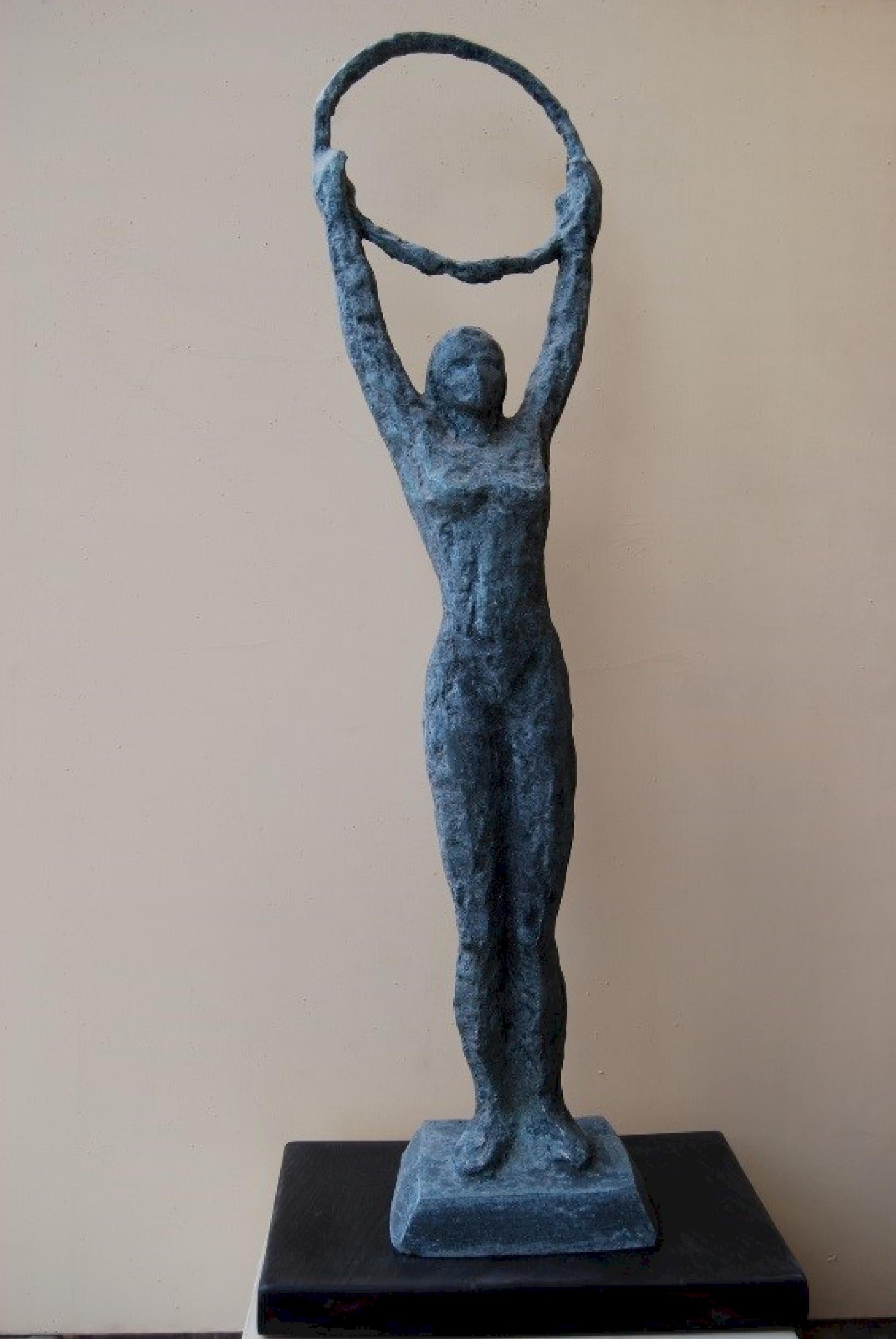 "Gymnastic" Bronze Sculpture 29" x 7.5" x 3.5" inch by Sarkis Tossonian

Sarkis Tossoonian was born in Alexandria in 1953. He graduated from the Faculty of Fine Arts/Sculpture in 1979. He started exhibiting in individual and group exhibitions in