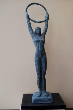 "Gymnastic" Bronze Sculpture 29" x 7.5" x 3.5" inch by Sarkis Tossonian