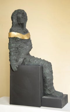 Sculpture en bronze « Meditation » de 27" x 10" x 19" pouces par Sarkis Tossonian