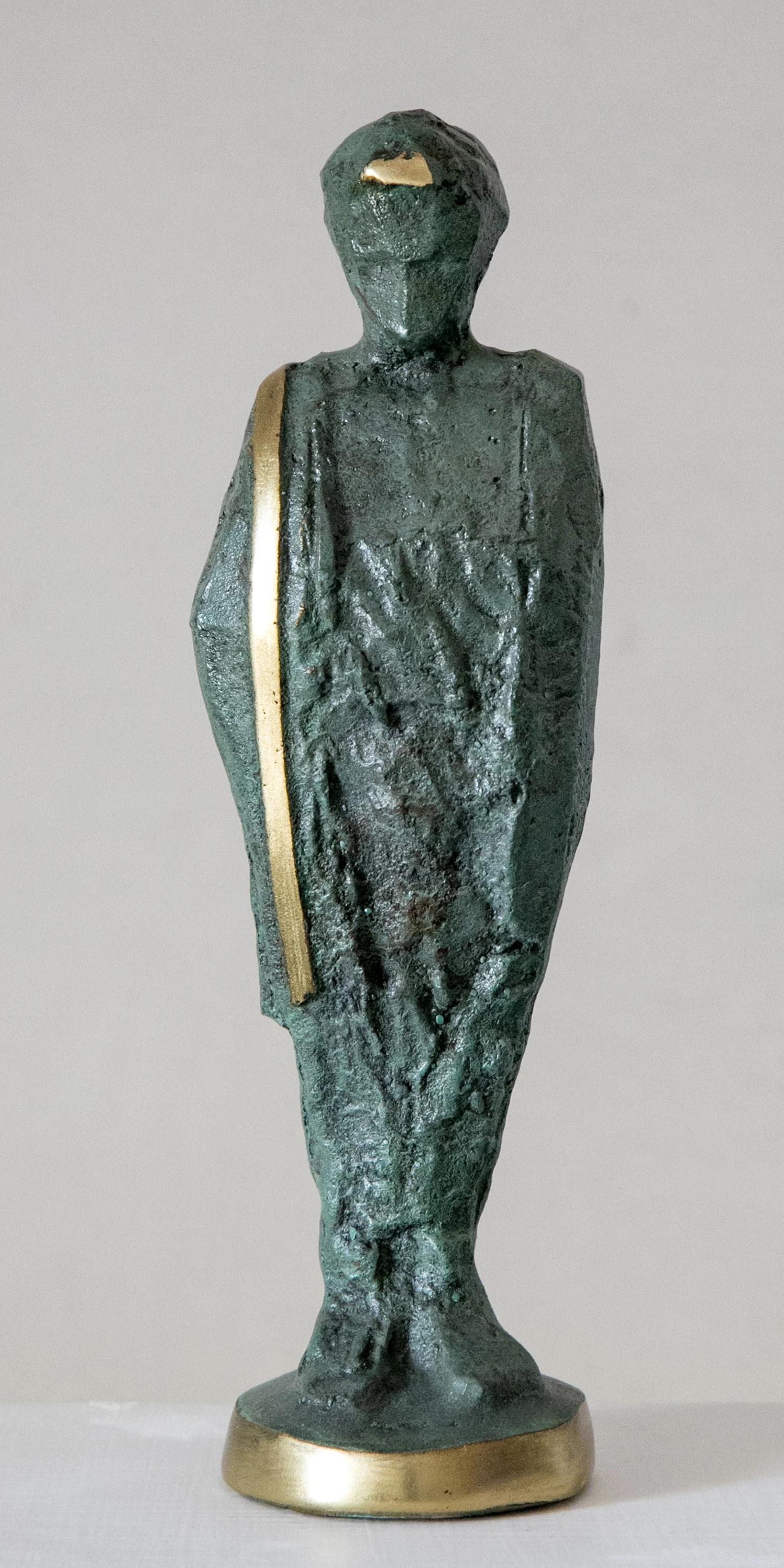 "Minister" Bronze Sculpture 12" x 3" x 2" inch by Sarkis Tossonian		

Sarkis Tossoonian was born in Alexandria in 1953. He graduated from the Faculty of Fine Arts/Sculpture in 1979. He started exhibiting in individual and group exhibitions in