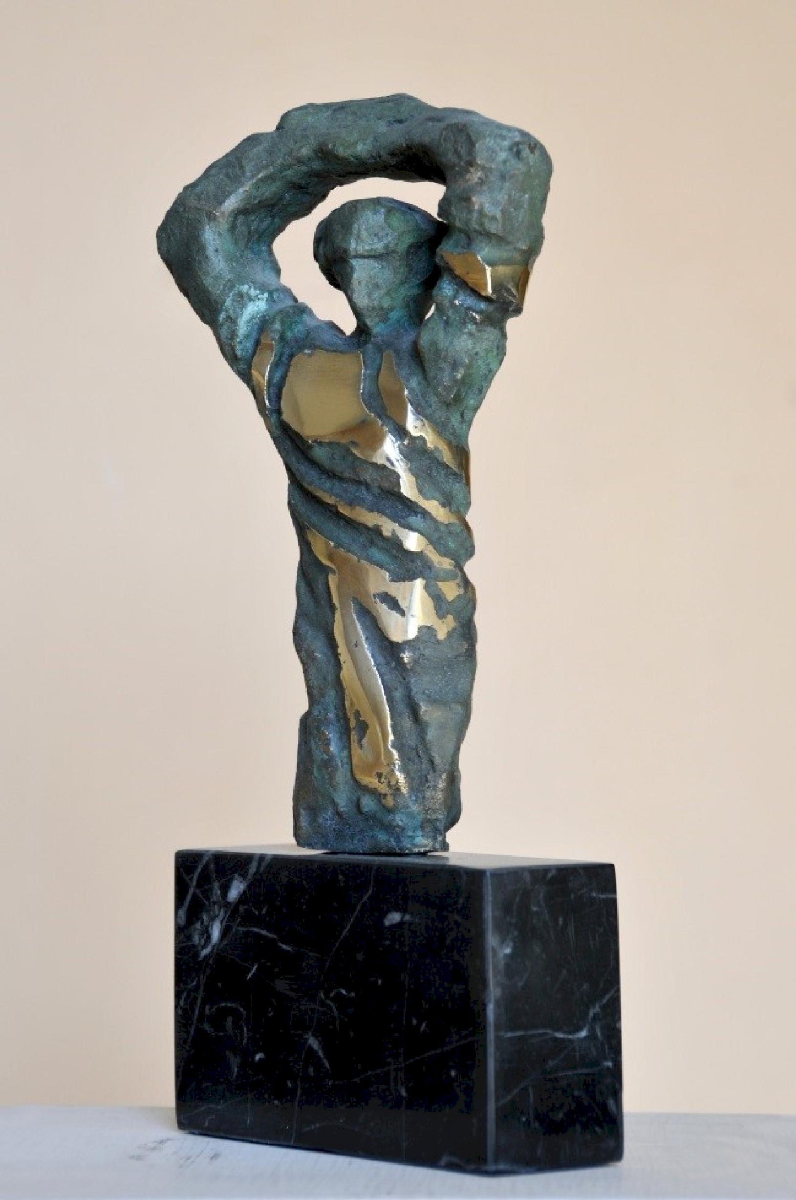 Sculpture en bronze "Movement" de 5" x 4" x 2" pouces par Sarkis Tossonian					

Sarkis Tossoonian est né à Alexandrie en 1953. Il est diplômé de la Faculté des Beaux-Arts/Sculpture en 1979. Il a commencé à exposer dans des expositions individuelles