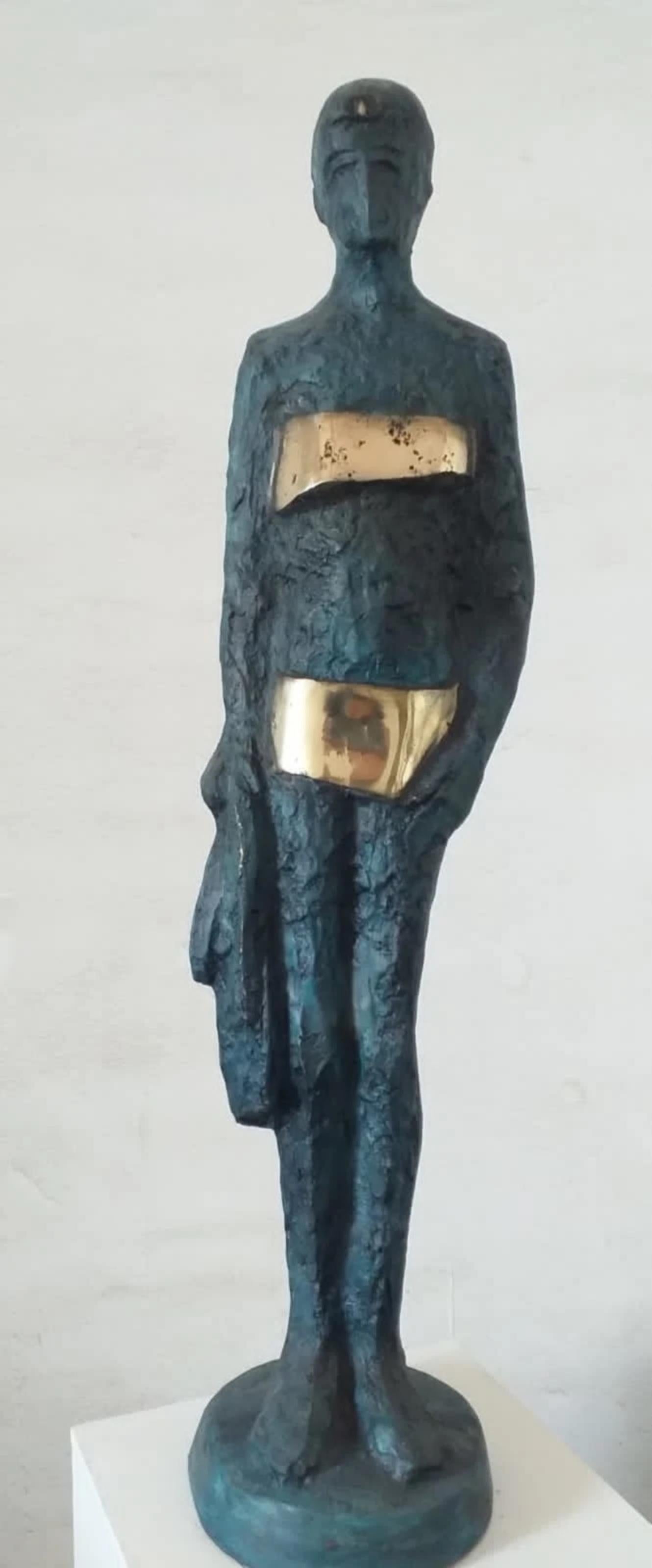 Scultura astratta in bronzo "On the Beach", 36" x 9" x 5,5" di Sarkis Tossonian