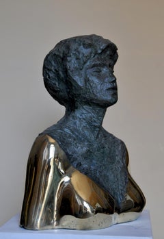 "Peggy" Bronze Sculpture 18" x 15" x 8" inch by Sarkis Tossonian		