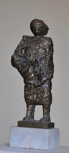 "Robed I" Bronze Sculpture 11" x 4" x 2" inch by Sarkis Tossonian