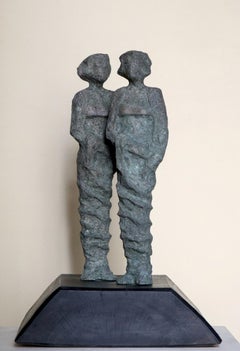 "Sisters" Bronze Sculpture 14" x 6" x 4" inch by Sarkis Tossonian