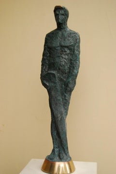 Sculpture en bronze "Sportsman" de 18,5" x 5,5" pouces par Sarkis Tossonian