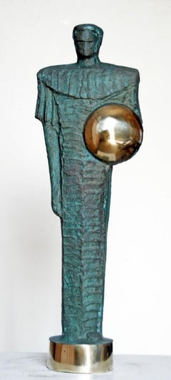 "Warrior" Bronze Sculpture 20" x 7" x 4" inch by Sarkis Tossonian		