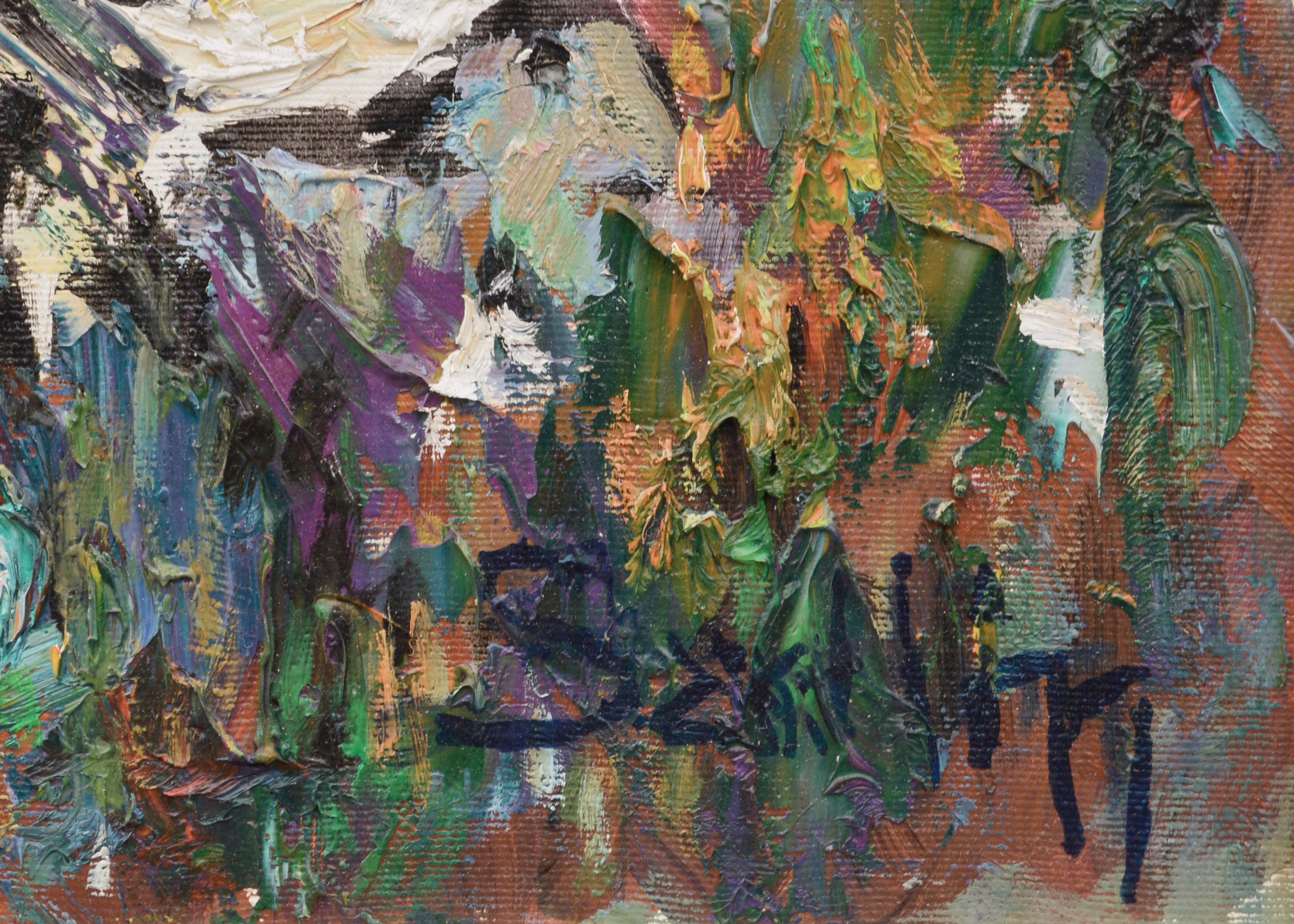 Paesaggio roccioso con albero spoglio - Paesaggio contemporaneo in olio su tela

Bellissimo paesaggio impressionista con rocce e un albero spoglio di un artista spagnolo di Gallery. L'albero cresce dietro un gruppo di rocce in cima a una collina. La