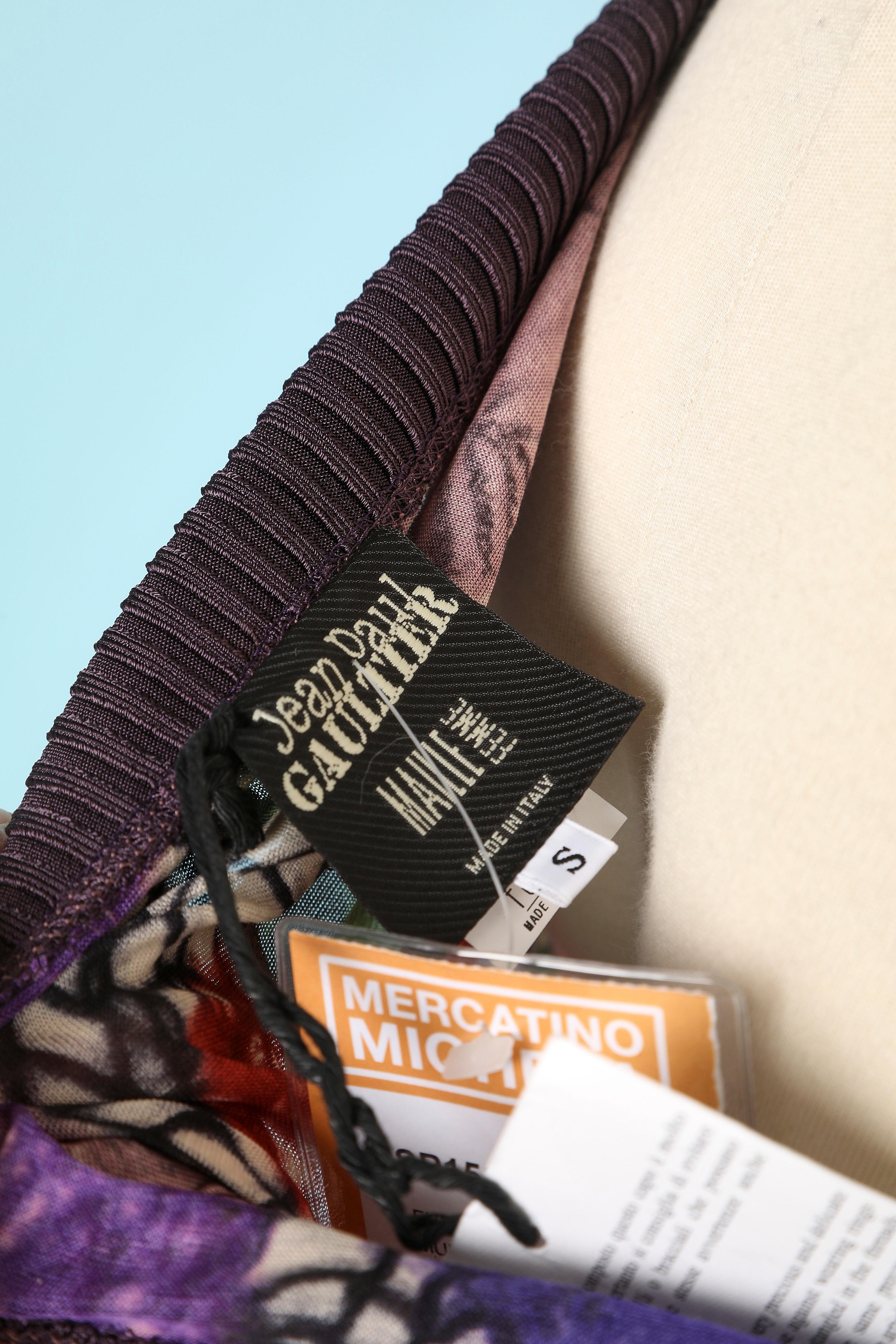 Sarouel pant in printed silk jersey Jean-Paul Gaultier  1