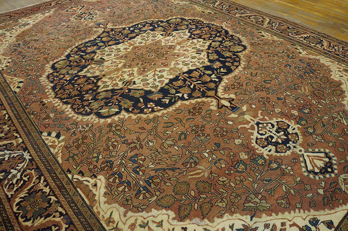 Wool Early 20th Century Persian Sarouk Farahan Carpet ( 9'3