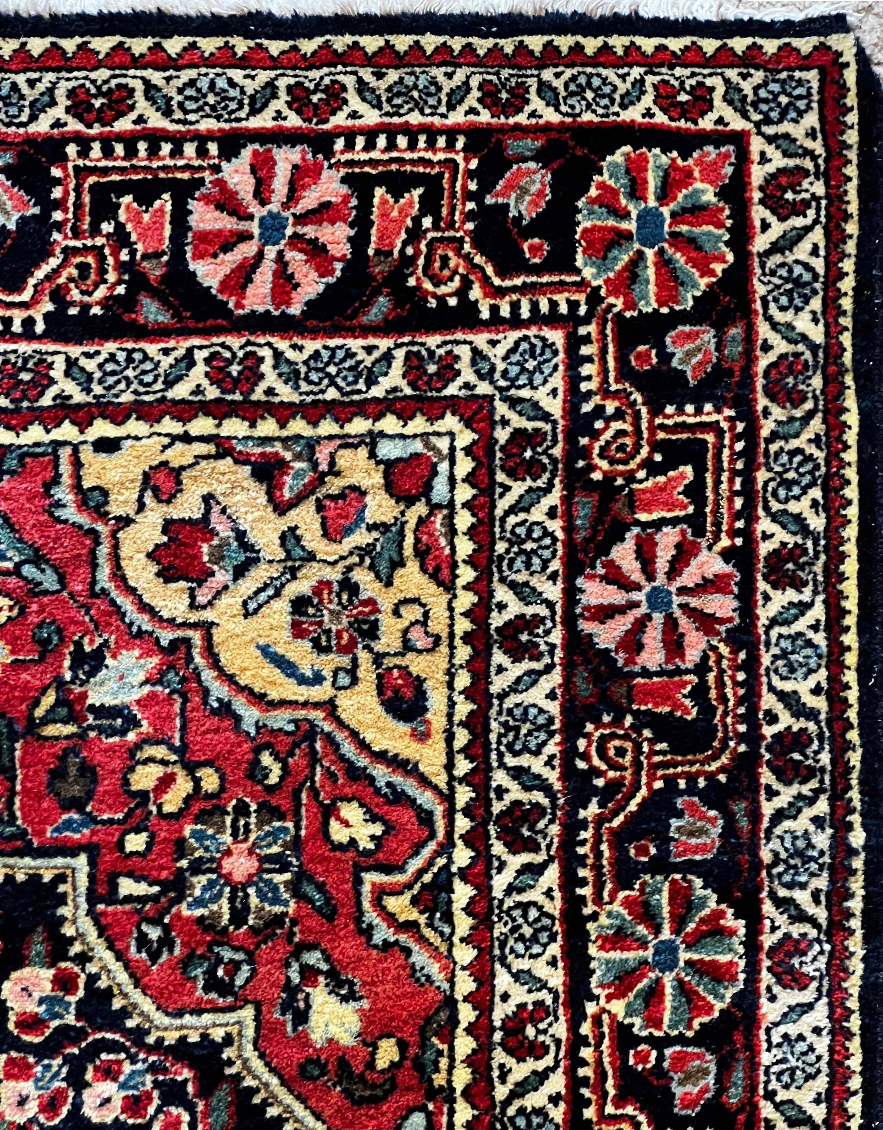 Tappeto persiano Sarouk in lana - N° 1225 In condizioni ottime in vendita a Paris, FR