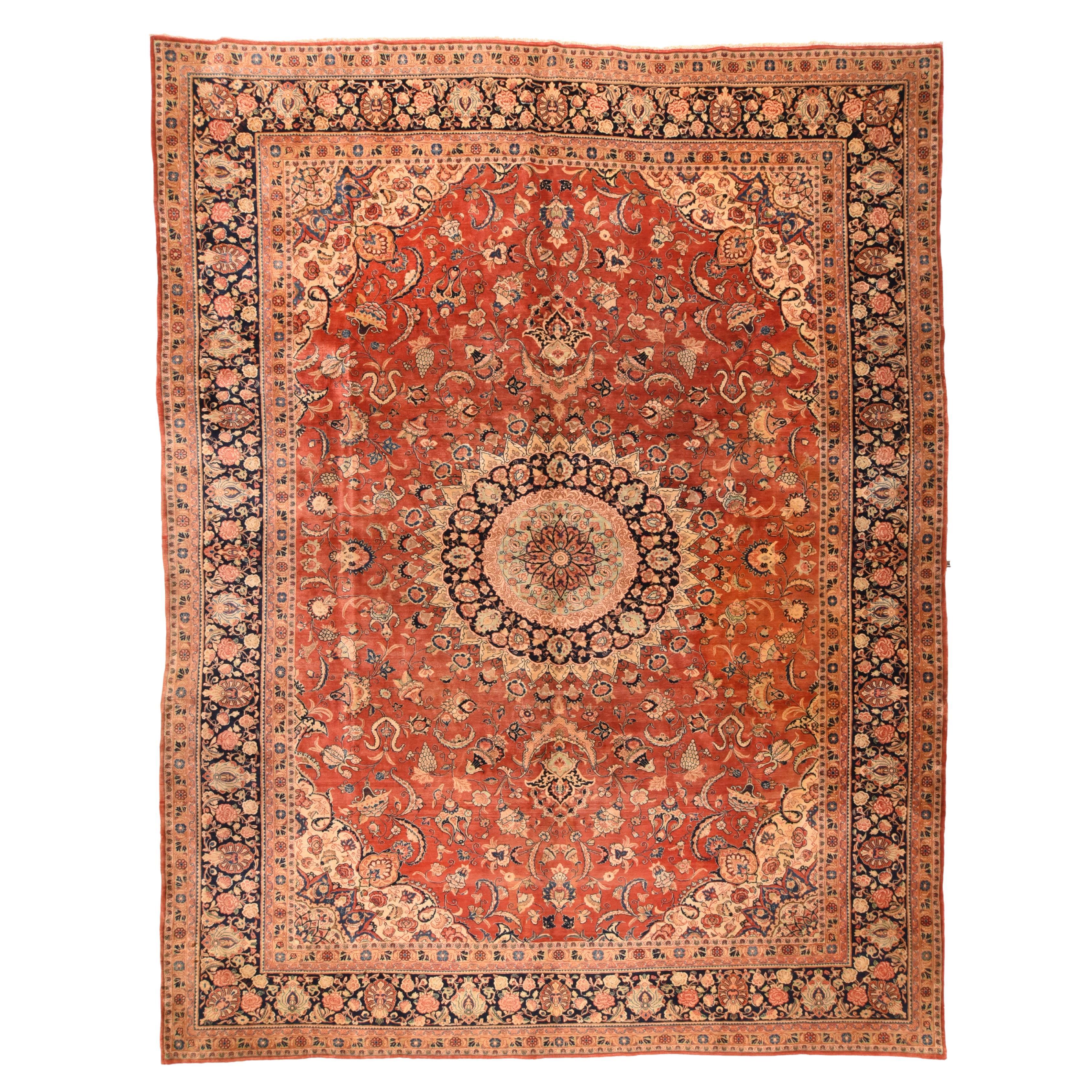 Vintage Sarouk Rug 10'0'' x 13'0''