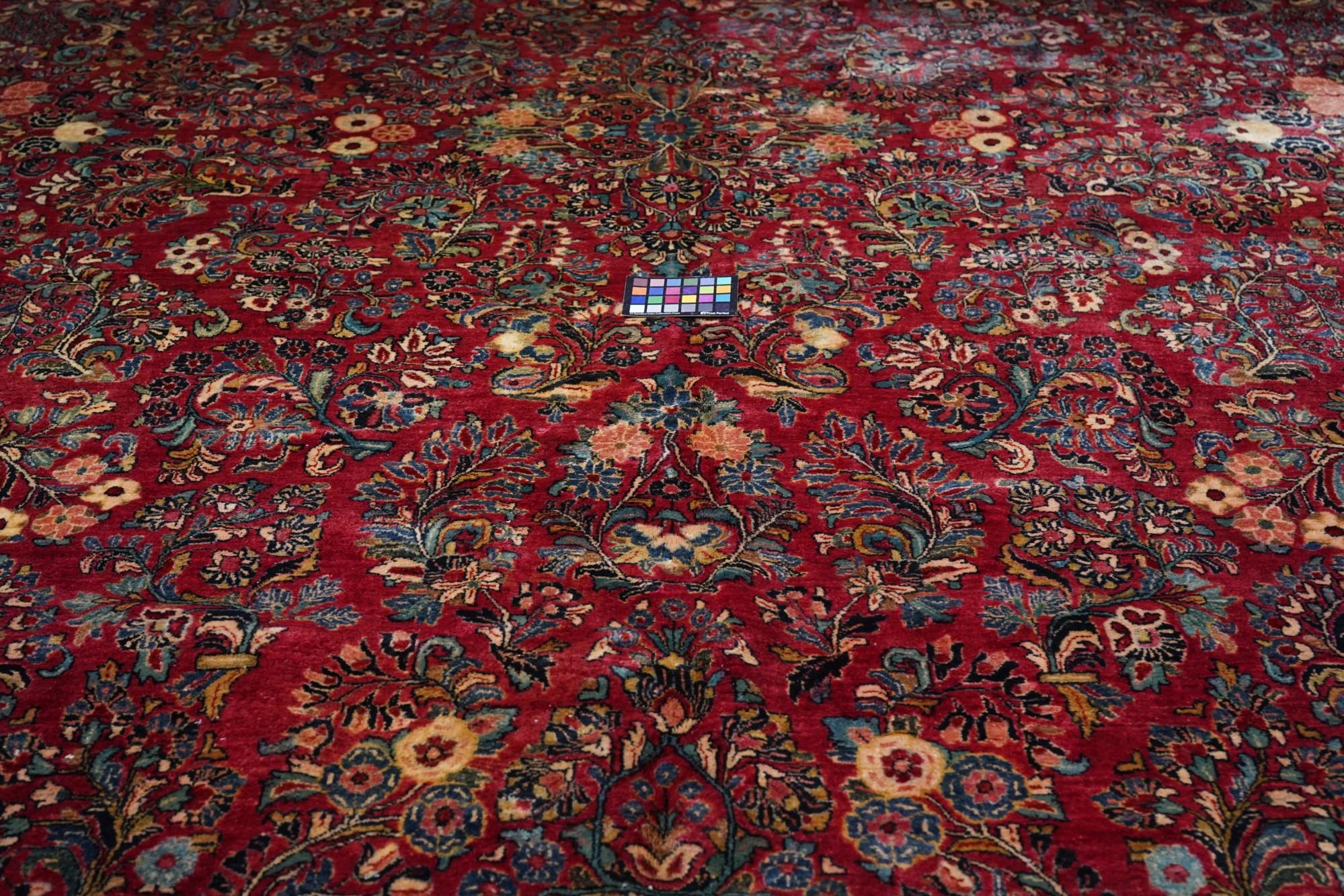 Vintage Sarouk Rug 12'0'' x 18'4'' For Sale 3