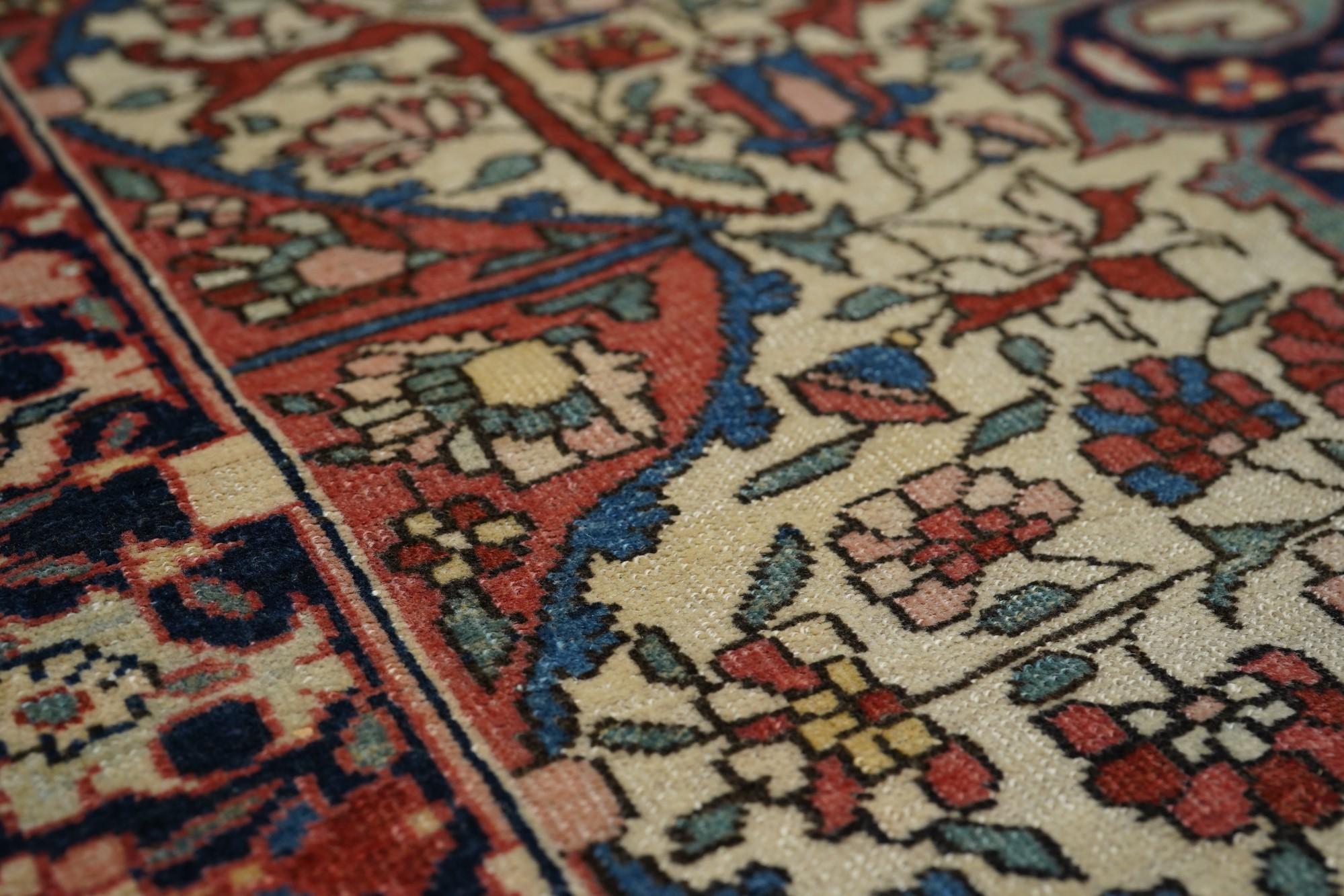 Lana Tappeto Sarouk antico 3'3'' x 4'11'' in vendita