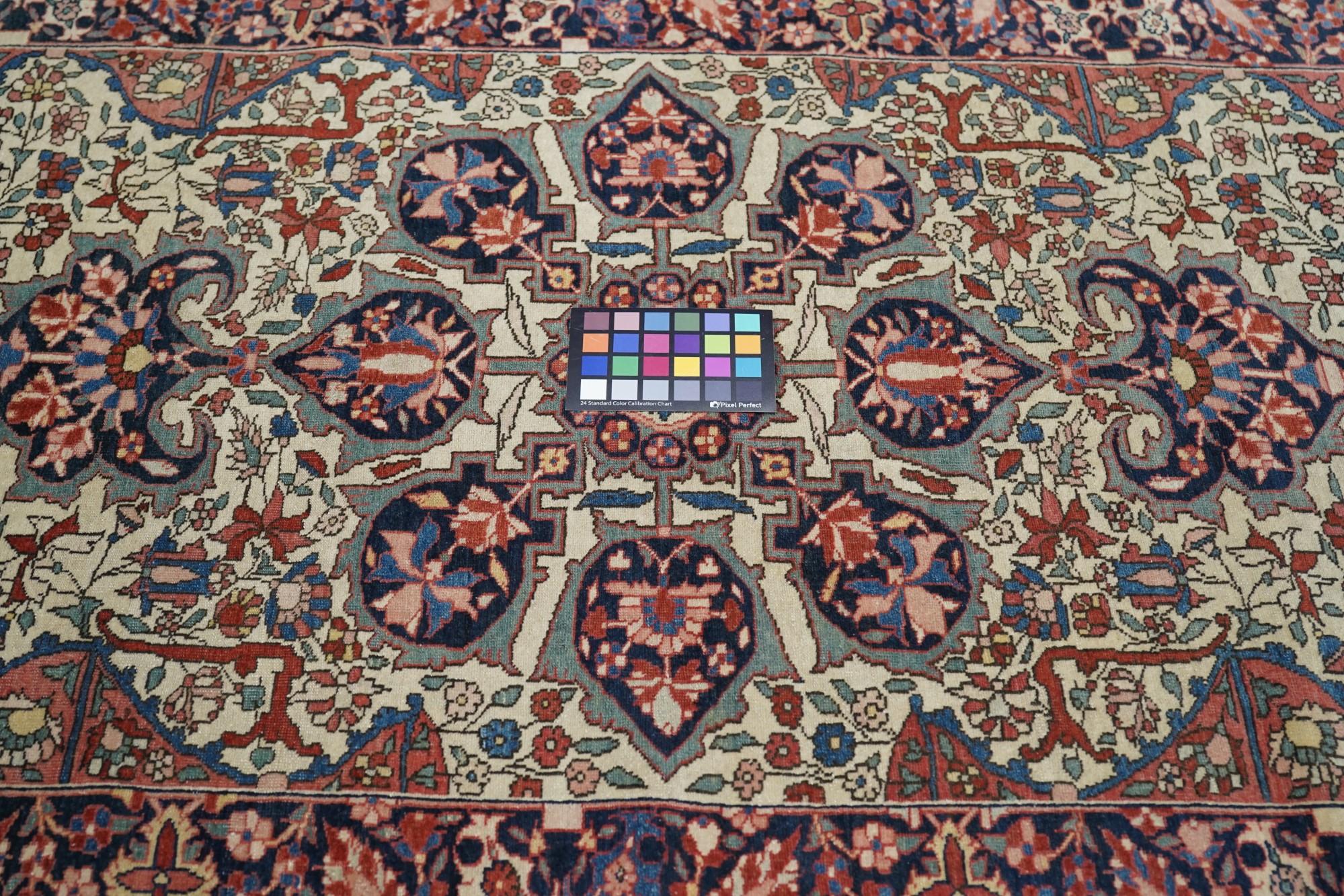 Tappeto Sarouk antico 3'3'' x 4'11'' in vendita 1