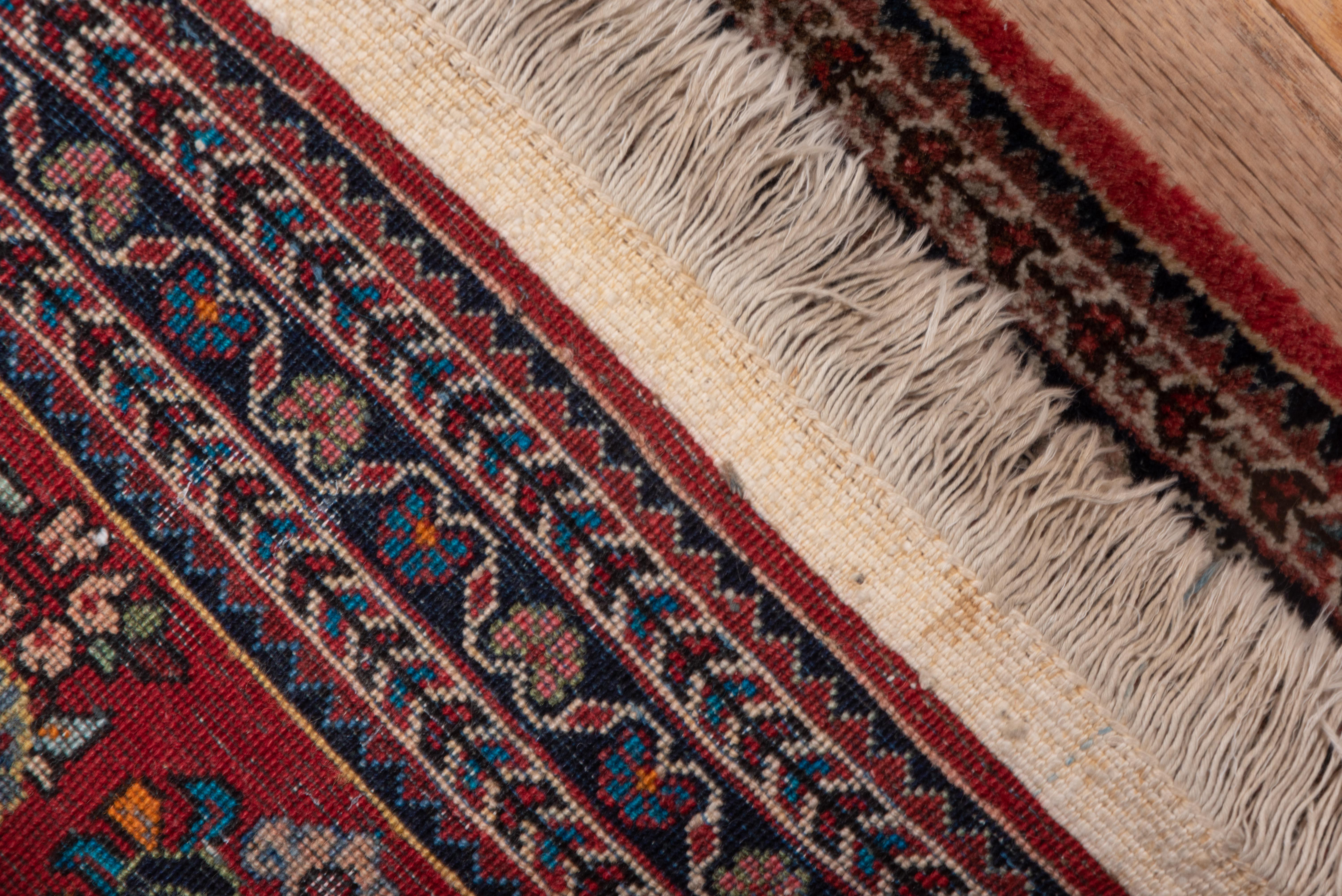 Sarouk Rug in Formal, Traditional Persian Style - Bright Red with Florets In Good Condition For Sale In New York, NY