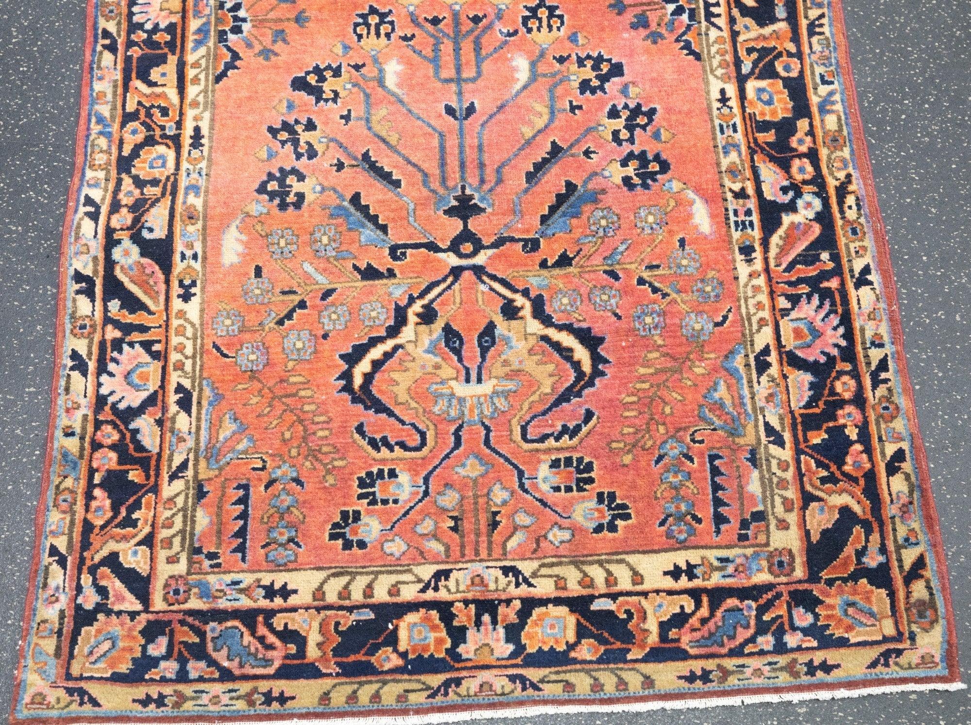 Sarouk Runner 2'8'' x 10'7'' In Excellent Condition For Sale In New York, NY