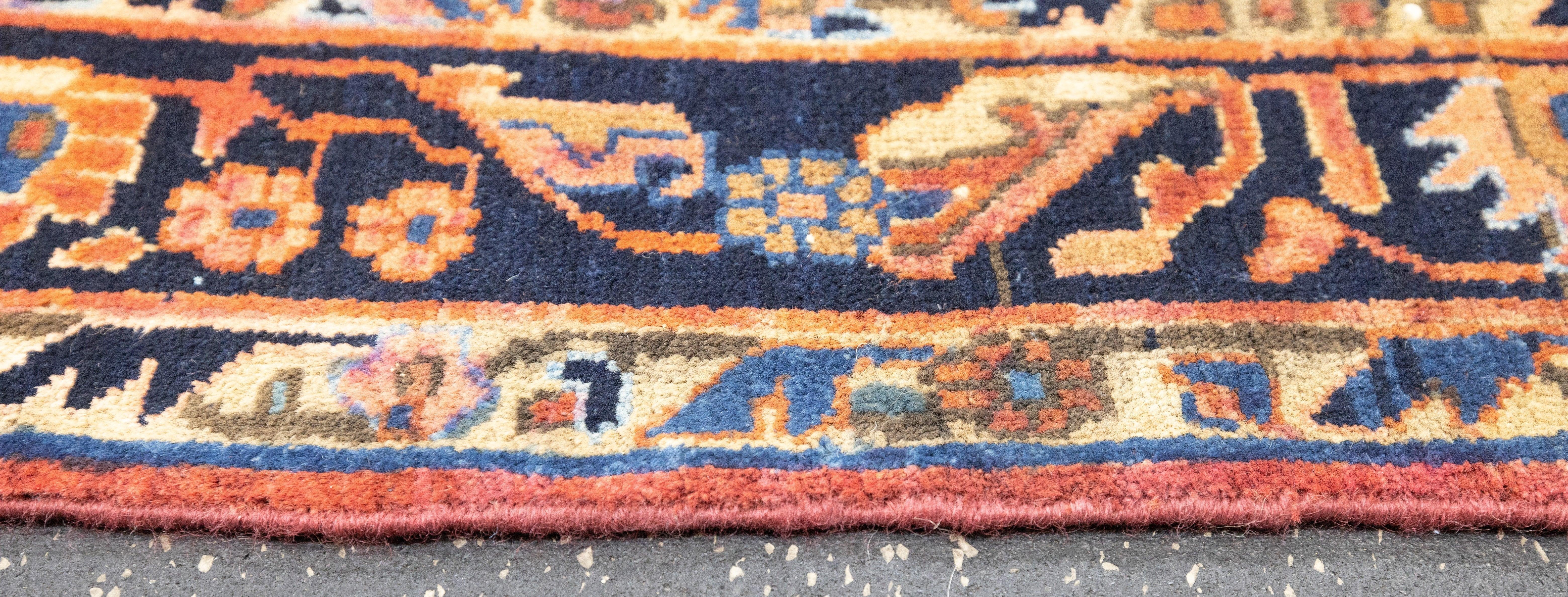 Contemporary Sarouk Runner 2'8'' x 10'7'' For Sale