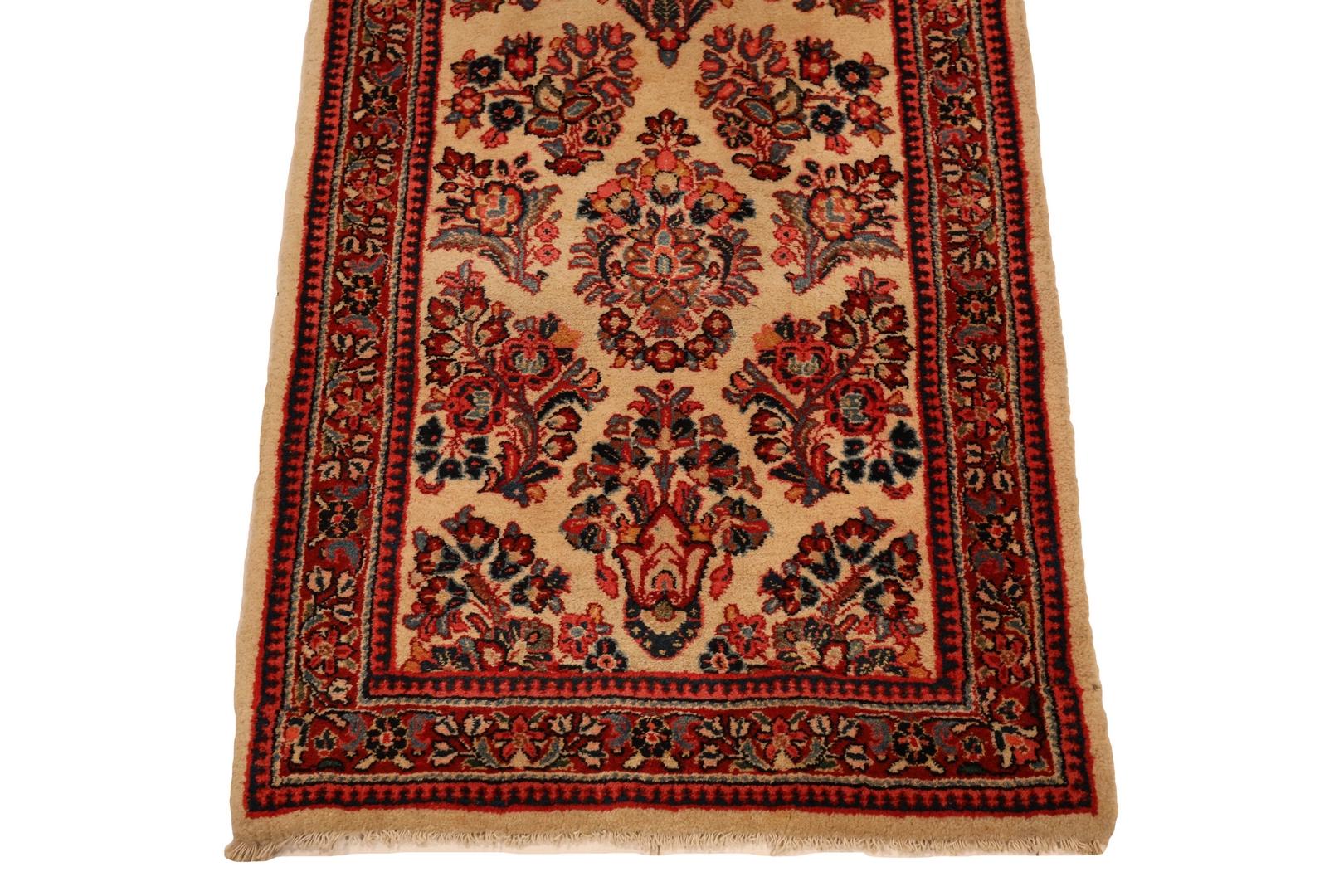 Perse Tapis de couloir semi-ancien Sarouk - 2'7