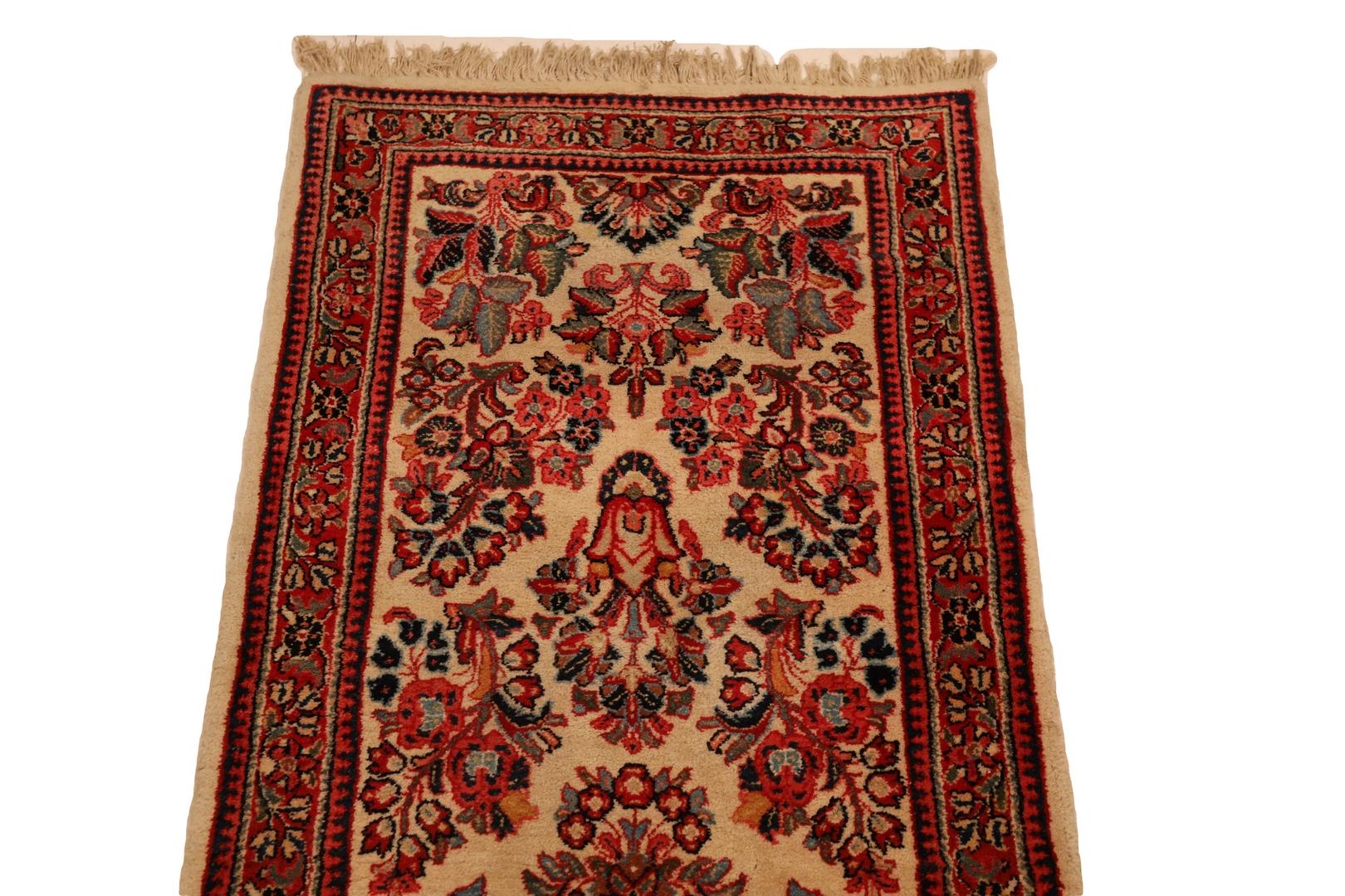 20ième siècle Tapis de couloir semi-ancien Sarouk - 2'7
