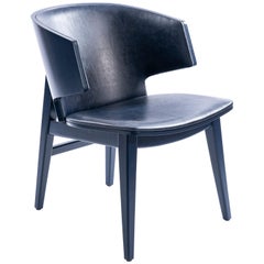 Sarr, chaise en bois de style moderne du milieu du siècle, chaise de salle à manger, chaise de bureau