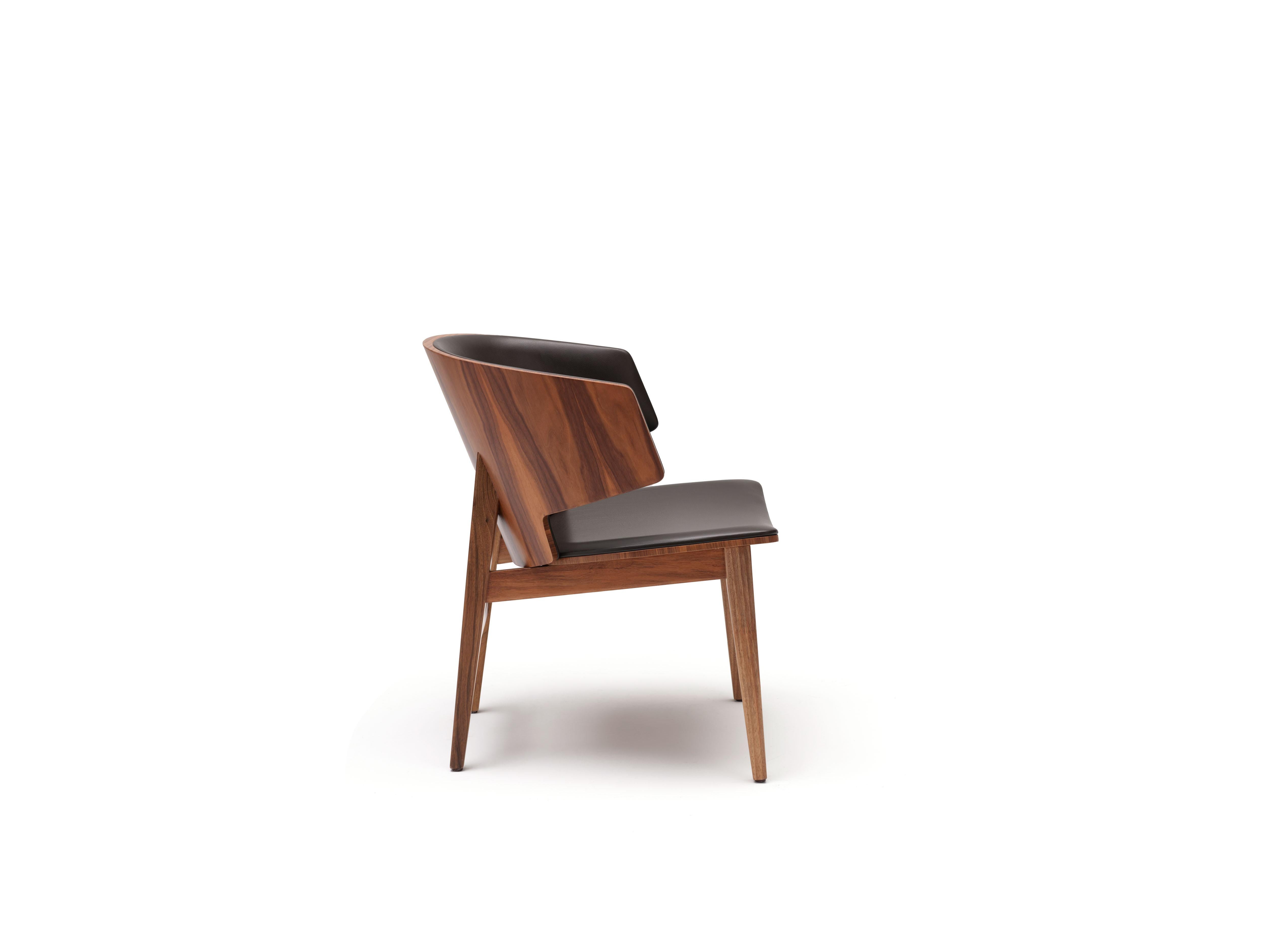 Veneer Sarr, Mid-Century Modern Wooden Chair, Dining chair, Office chair For Sale