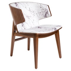 Sarr, chaise en bois moderne du milieu du siècle, chaise de salle à manger, chaise de bureau