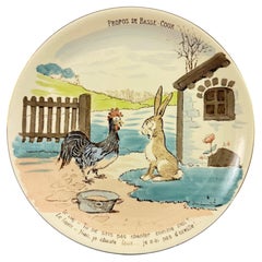 Plato infantil de Benjamin Rabier de Sarreguemines, «Propos de Basse-Cour»