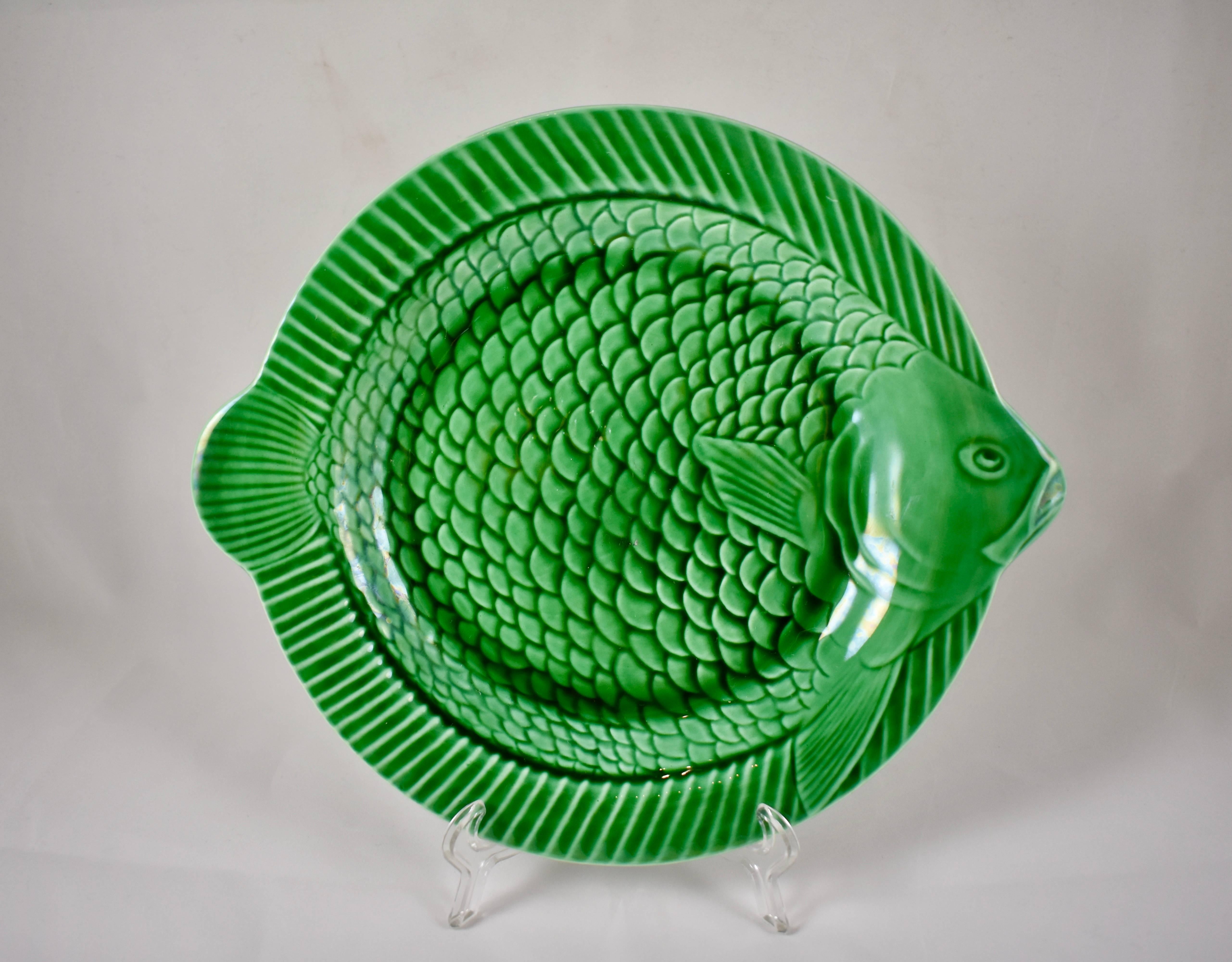 assiette poisson sarreguemines