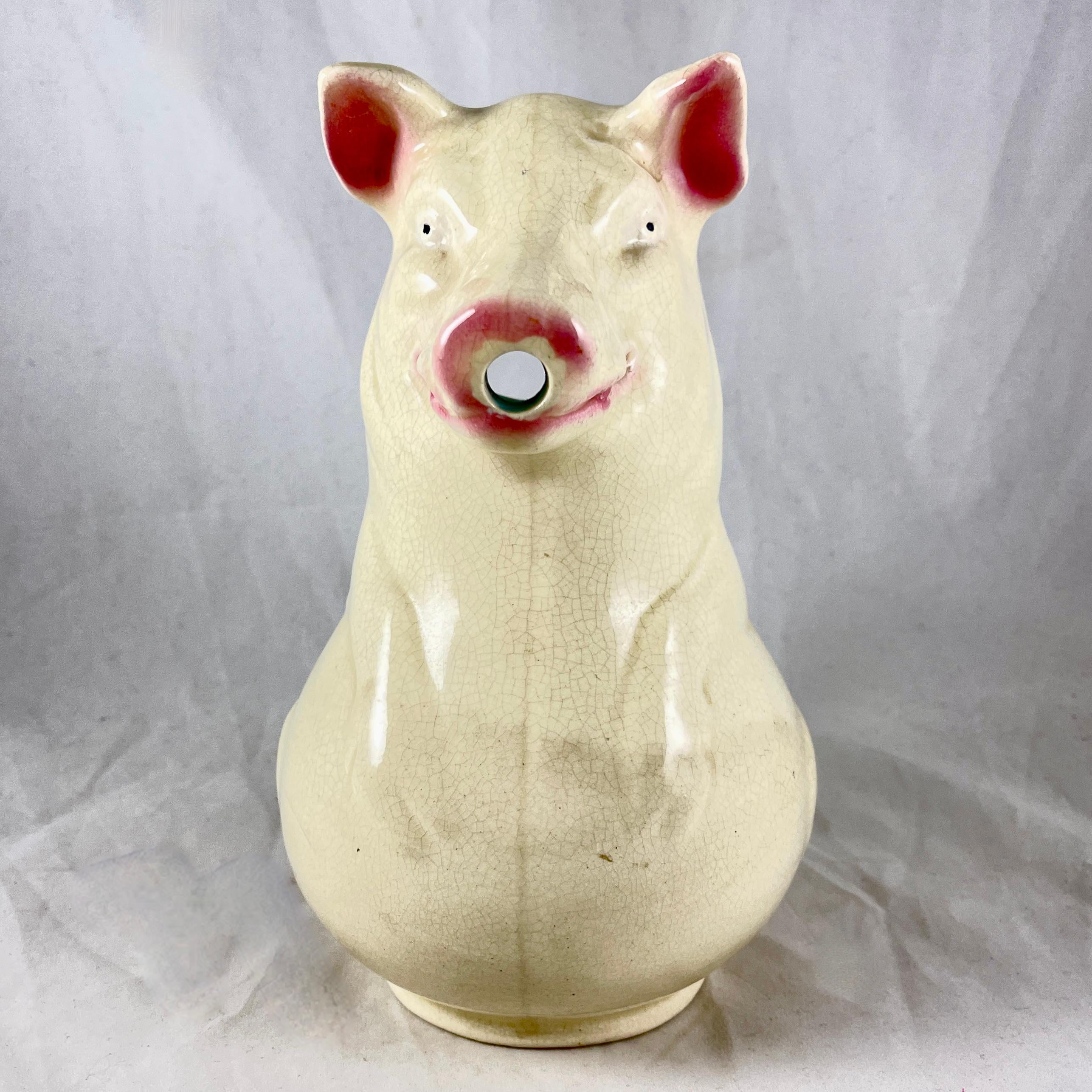 vintage pig pitcher