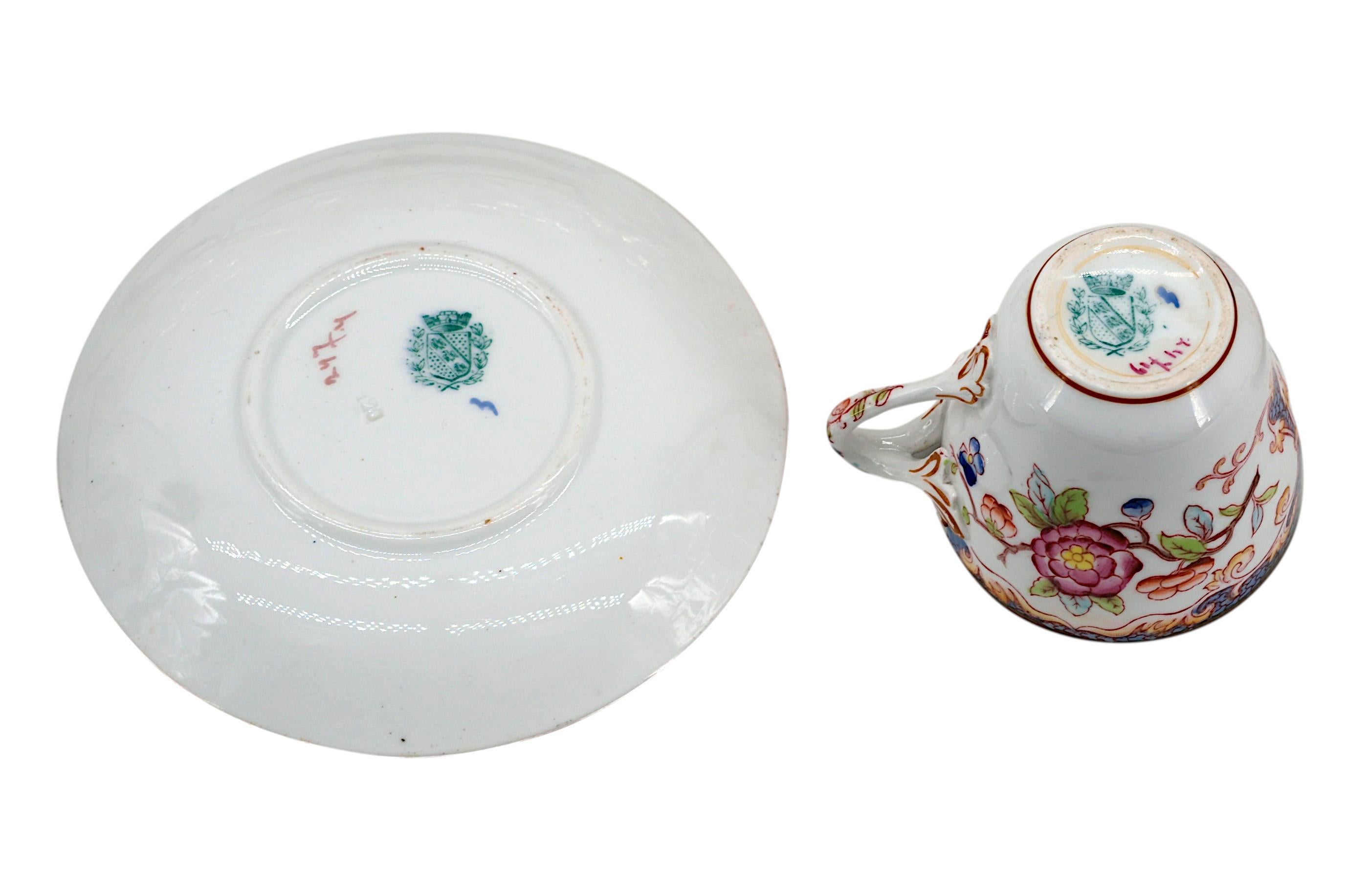 Sarreguemines Porcelain Minton Tea/Coffee Set, End 19th C. im Angebot 5