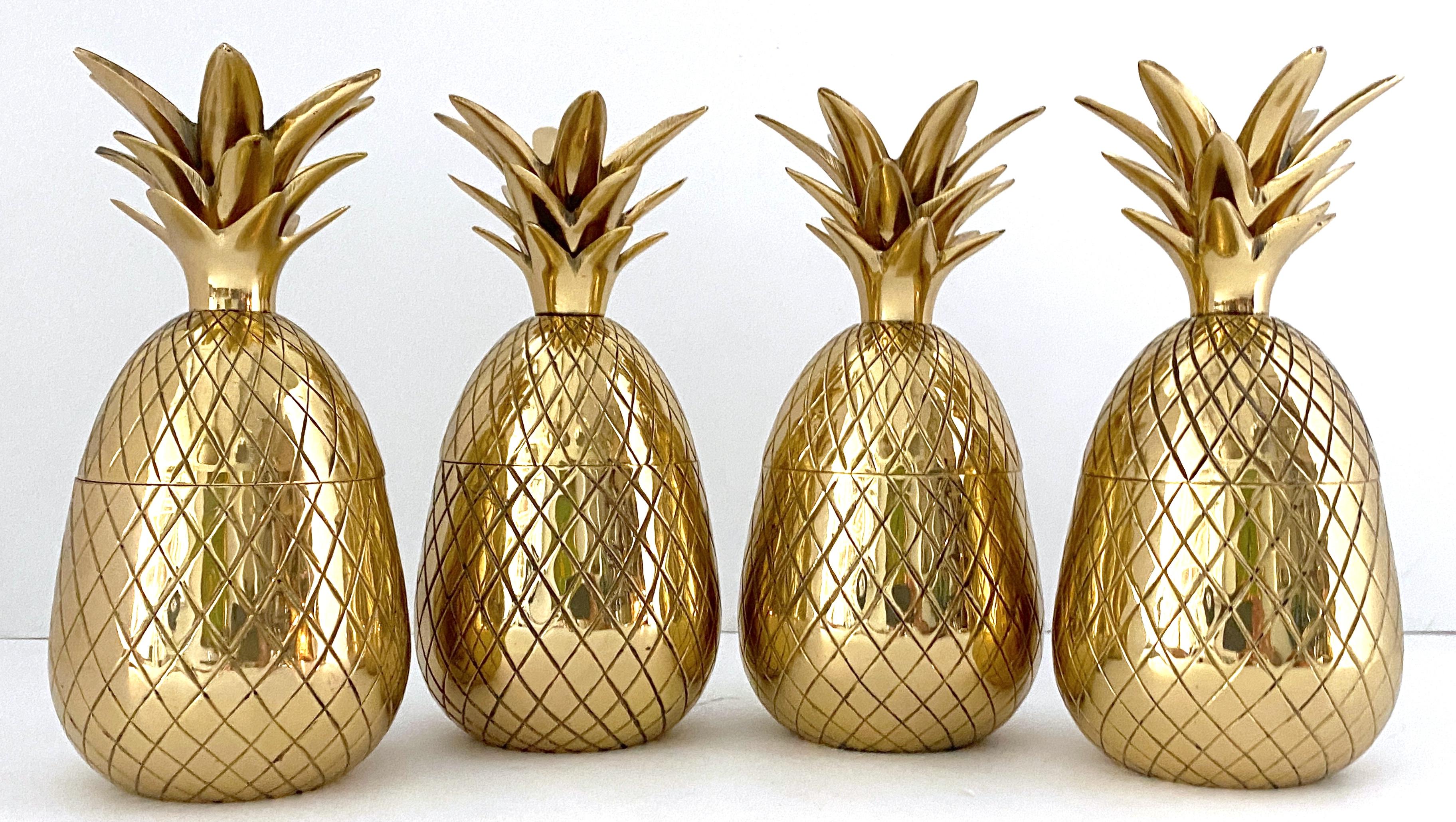 Cast Sarreid Brass 12-Light Pineapple Candelabra Centerpiece -'Surtout de Table' For Sale