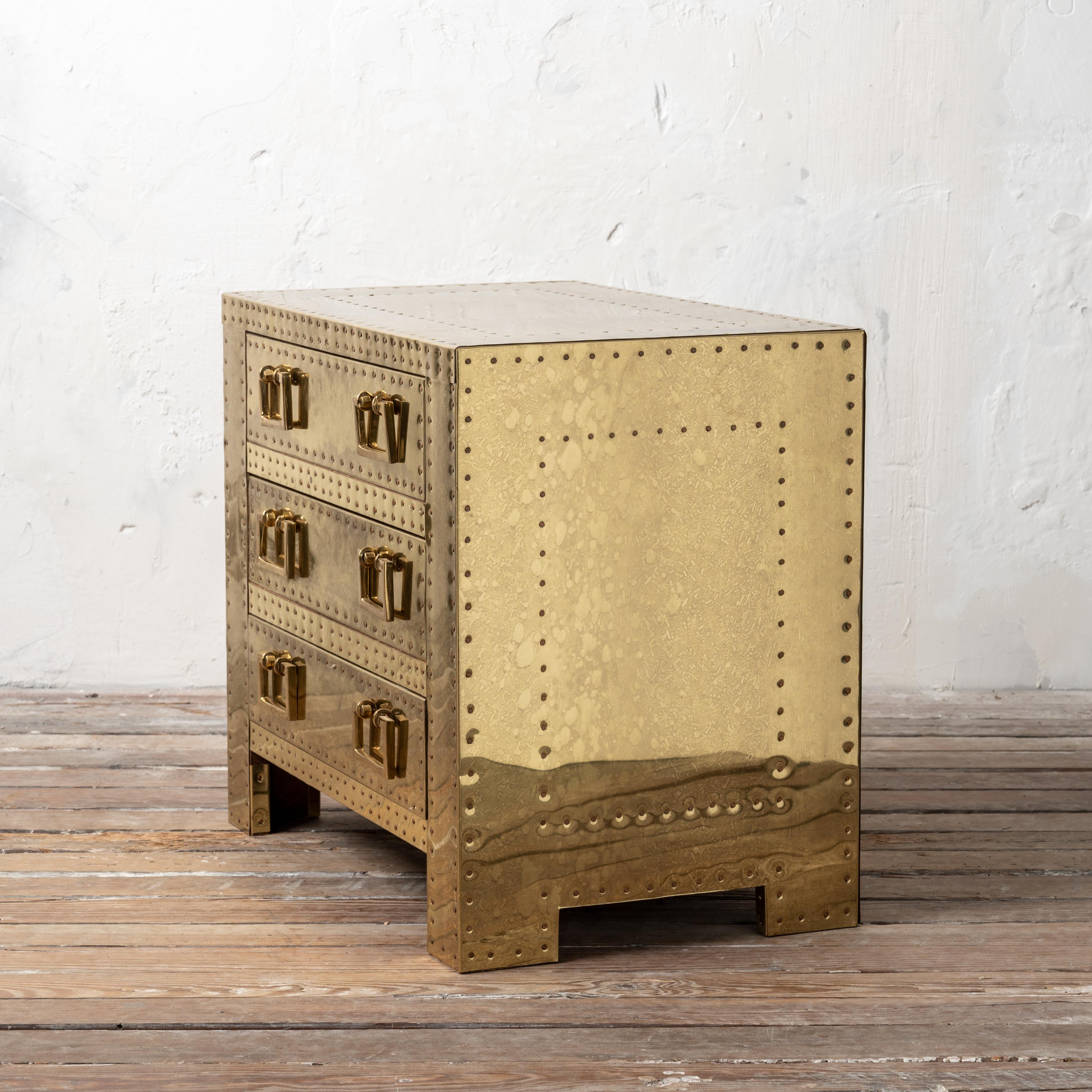 Spanish Sarreid Brass Chest