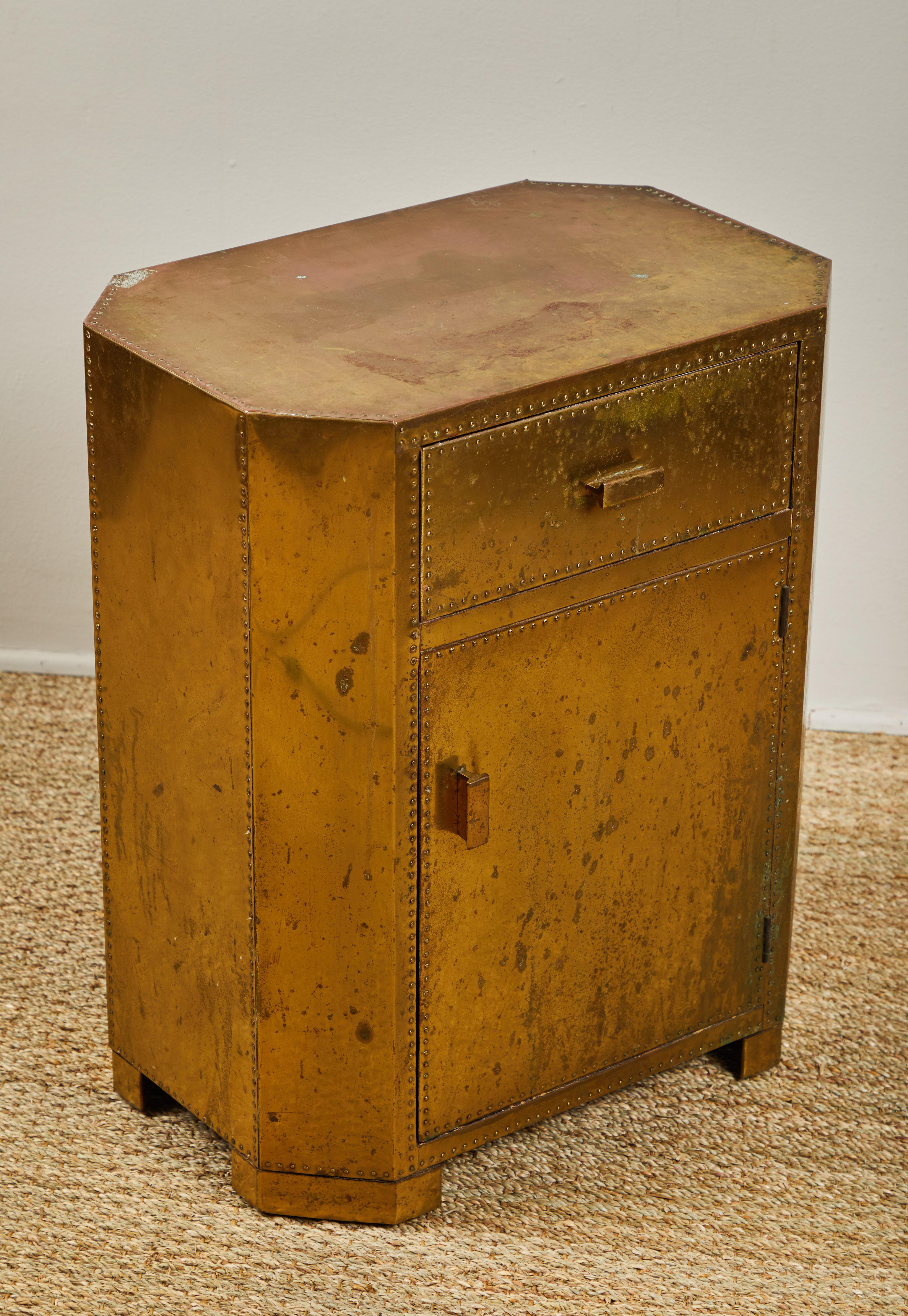 Sarreid Brass Chest In Good Condition For Sale In Los Angeles, CA