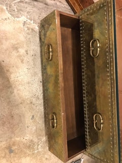 Sarreid Brass Trunk Table