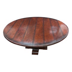 Tavolo da pranzo con piedistallo in legno rotondo Chatham Crossing 72 "D.