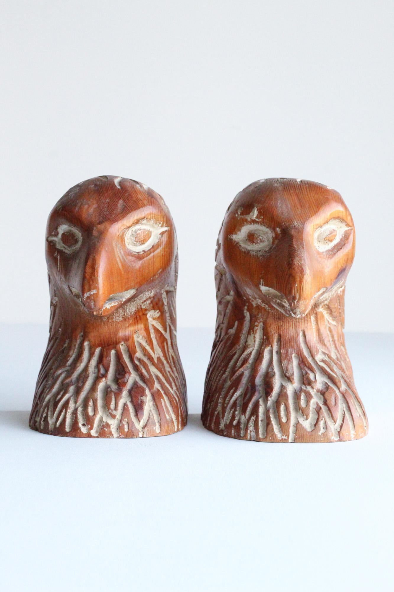 Sarreid Hand Carved Bookends, 1970s, Spain 1