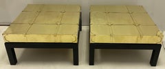 Pair of Sarreid Ltd. Brass Asian & Campaign Style Side Tables or Coffee Table