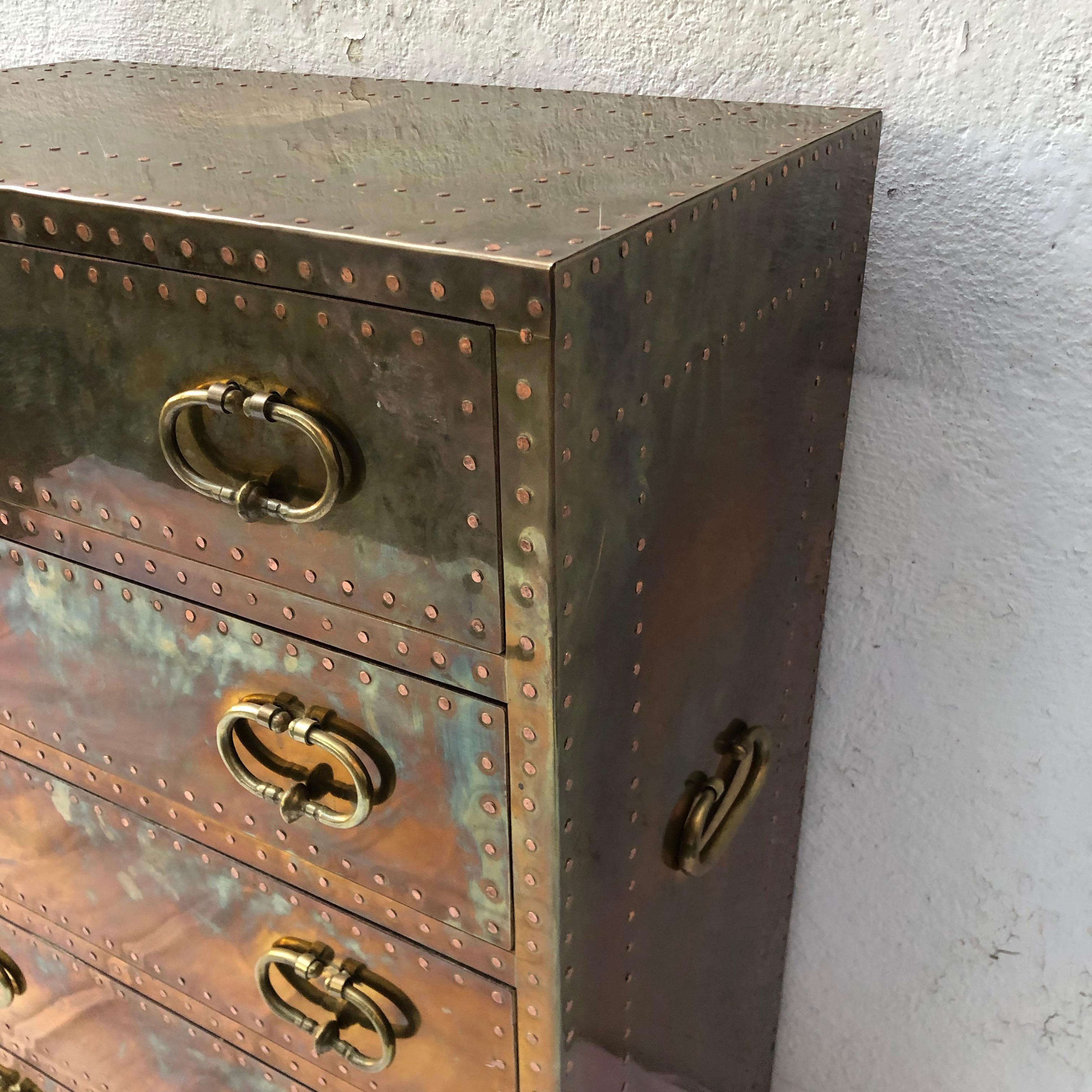 Sarreid Ltd. Brass Chest 1