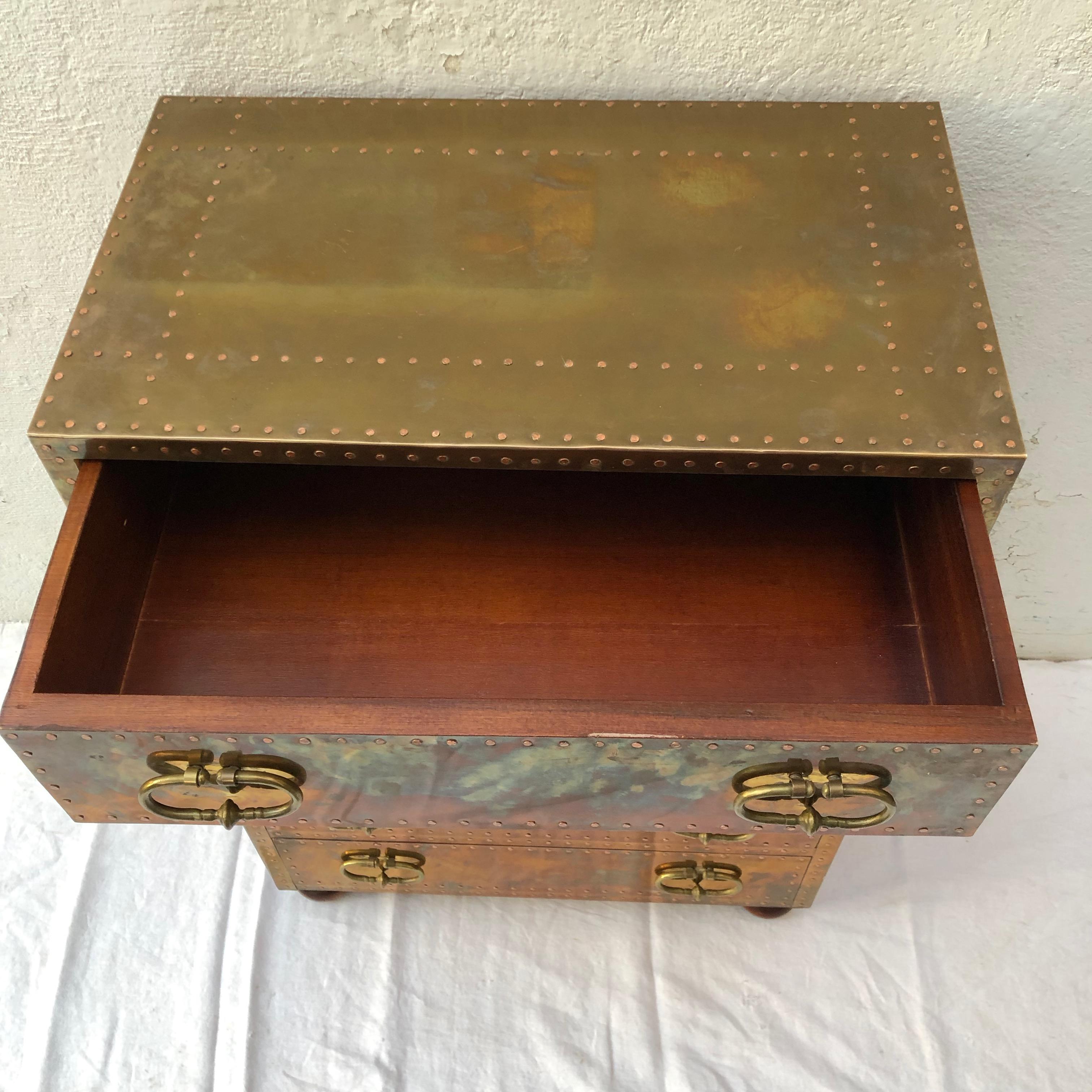Sarreid Ltd. Brass Chest 5