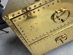 Sarreid ltd brass trunk