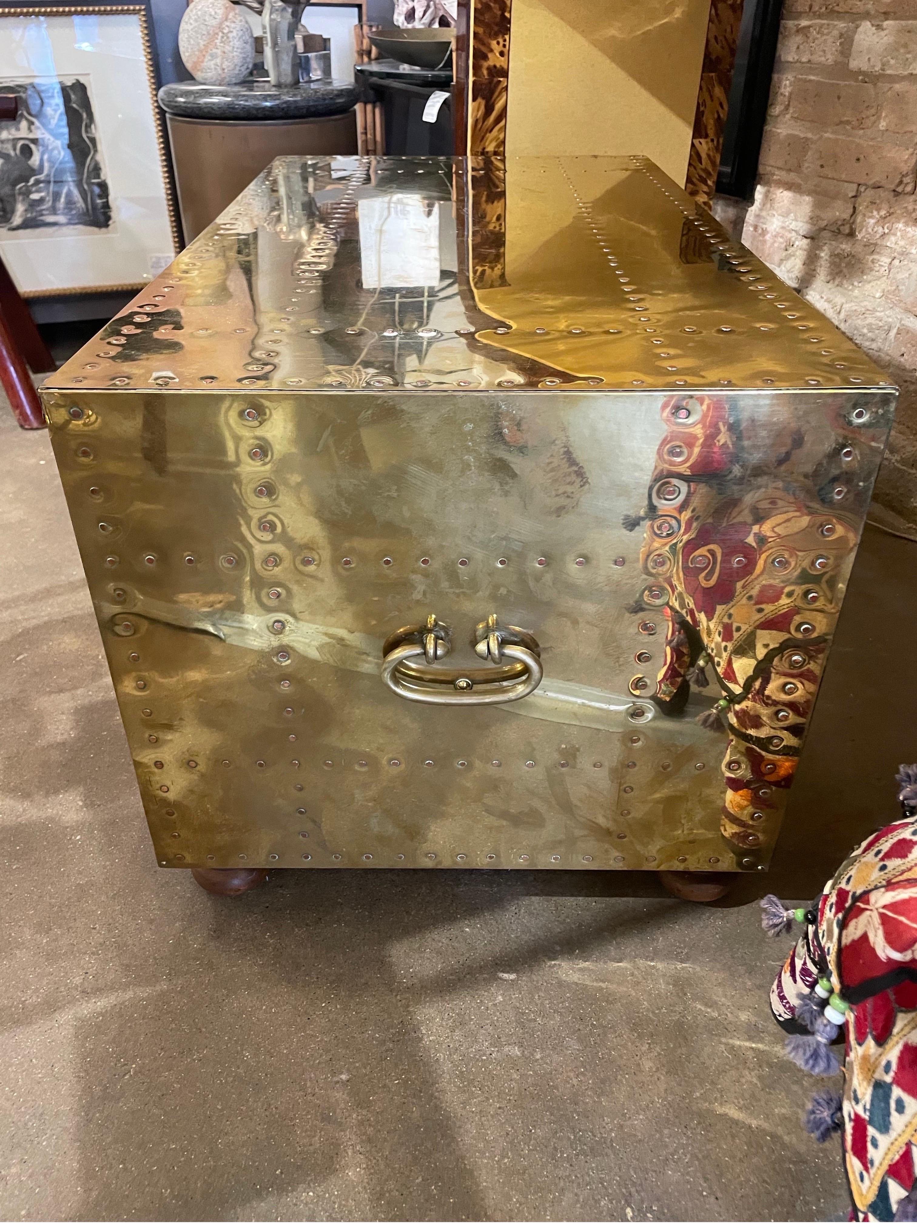 Spanish Sarreid ltd brass trunk